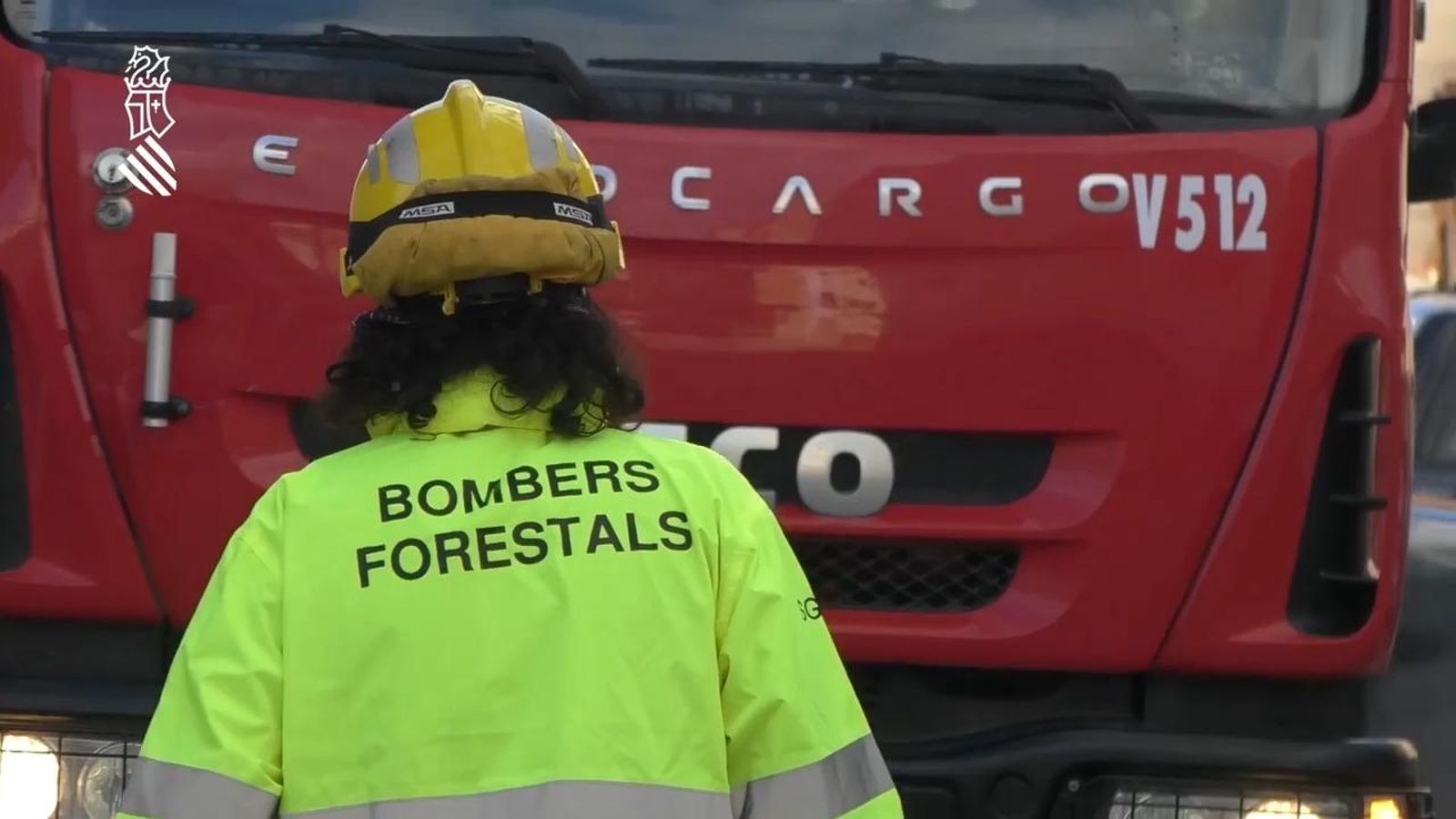 Imatge d'arxiu d'un bomber forestal