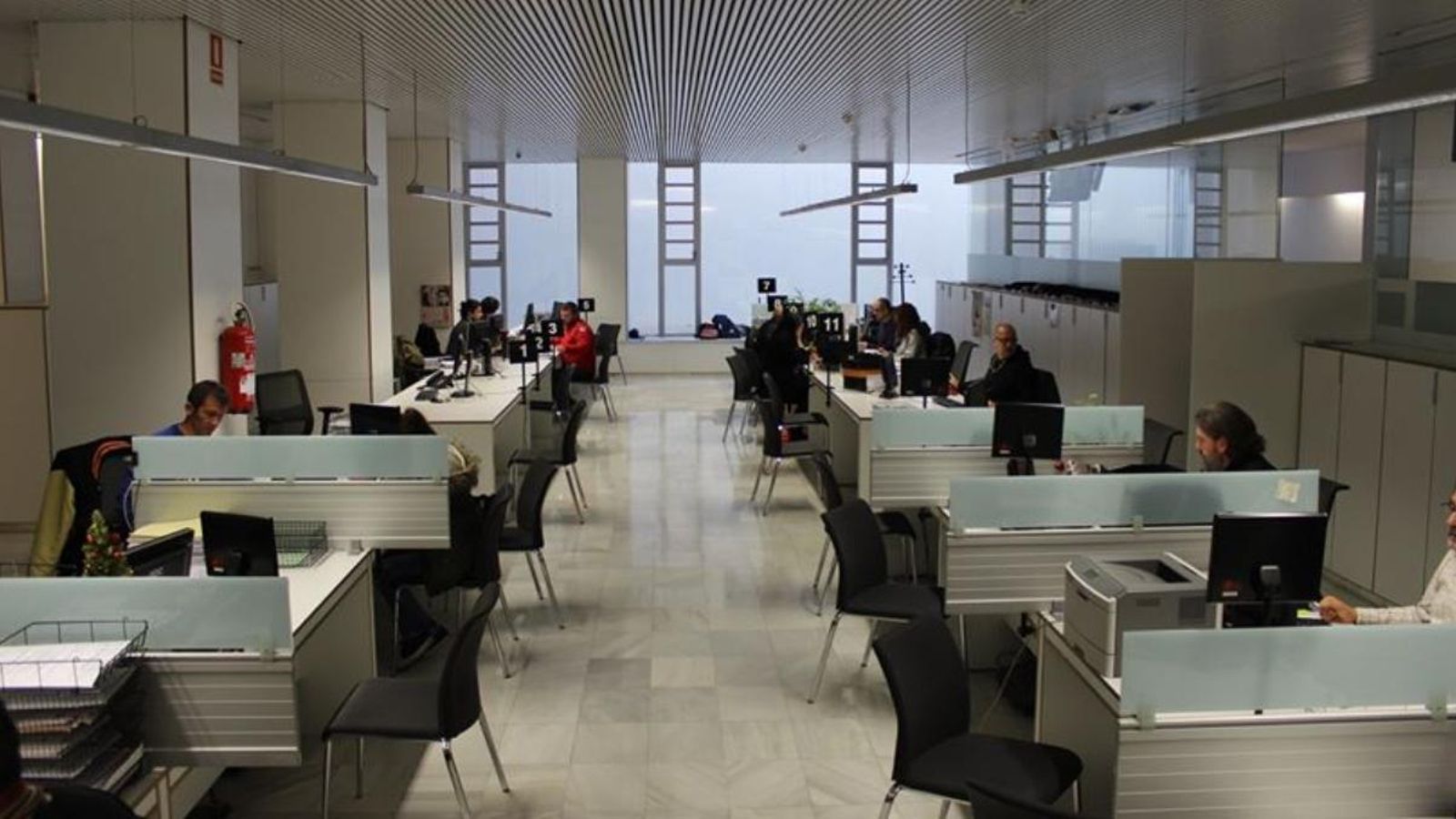 Interior d'una oficina del PROP