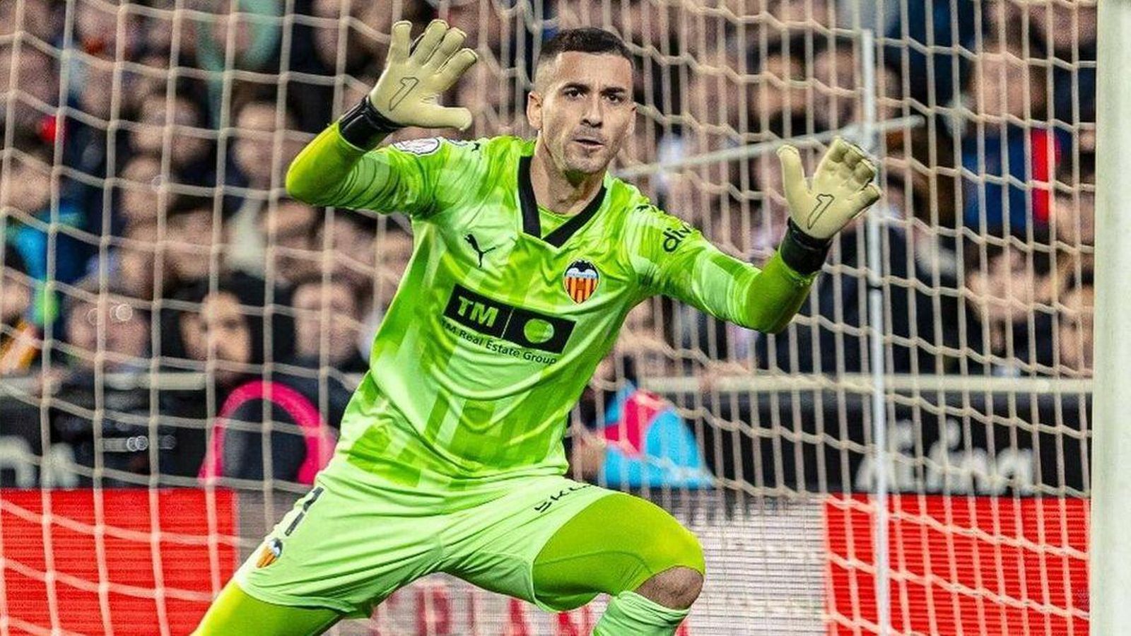 El porter del València CF, Jaume Domènech