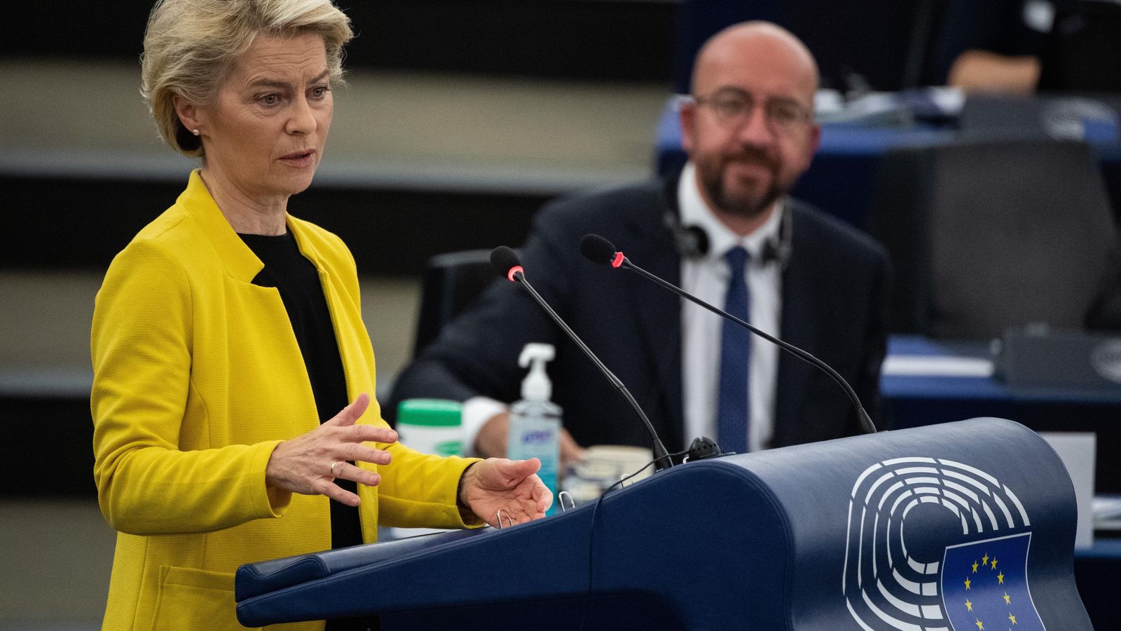 Discurs de la presidenta de la Comissió Europea, Ursula von der Leyen, en el Parlament Europeu, a Estrasburg, aquest dimecres