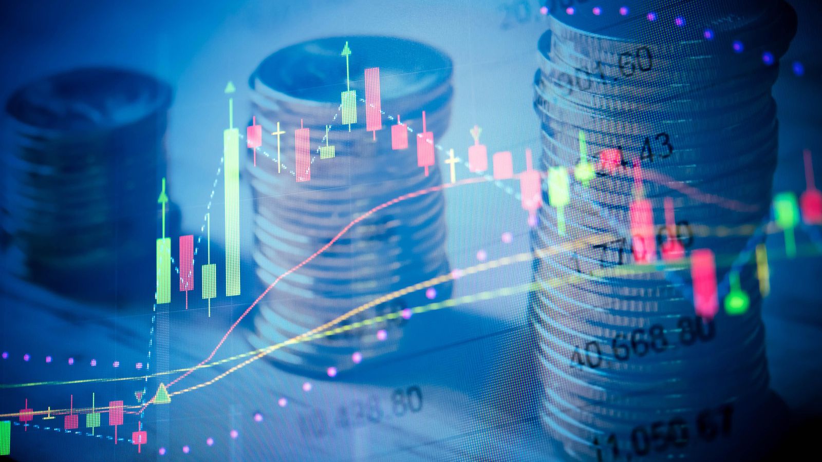 Imatge que representa transaccions amb criptomonedes