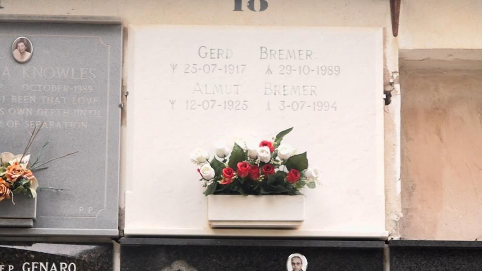 Tomba de Gerhard Bremer a Dènia (Marina Alta)