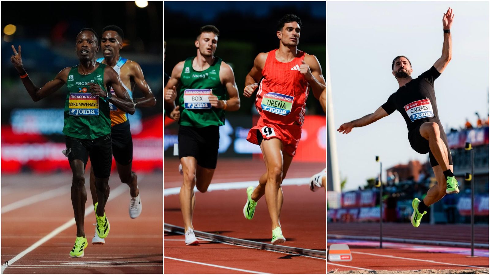 Thierry Ndikumwenayo, Andreu Boix, Jorge Ureño i Eusebio Cáceres, durant la prova