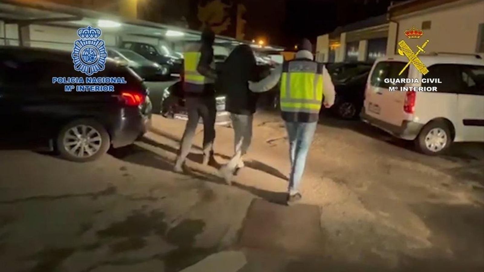 Moment de la detenció del presumpte jihadista a Girona