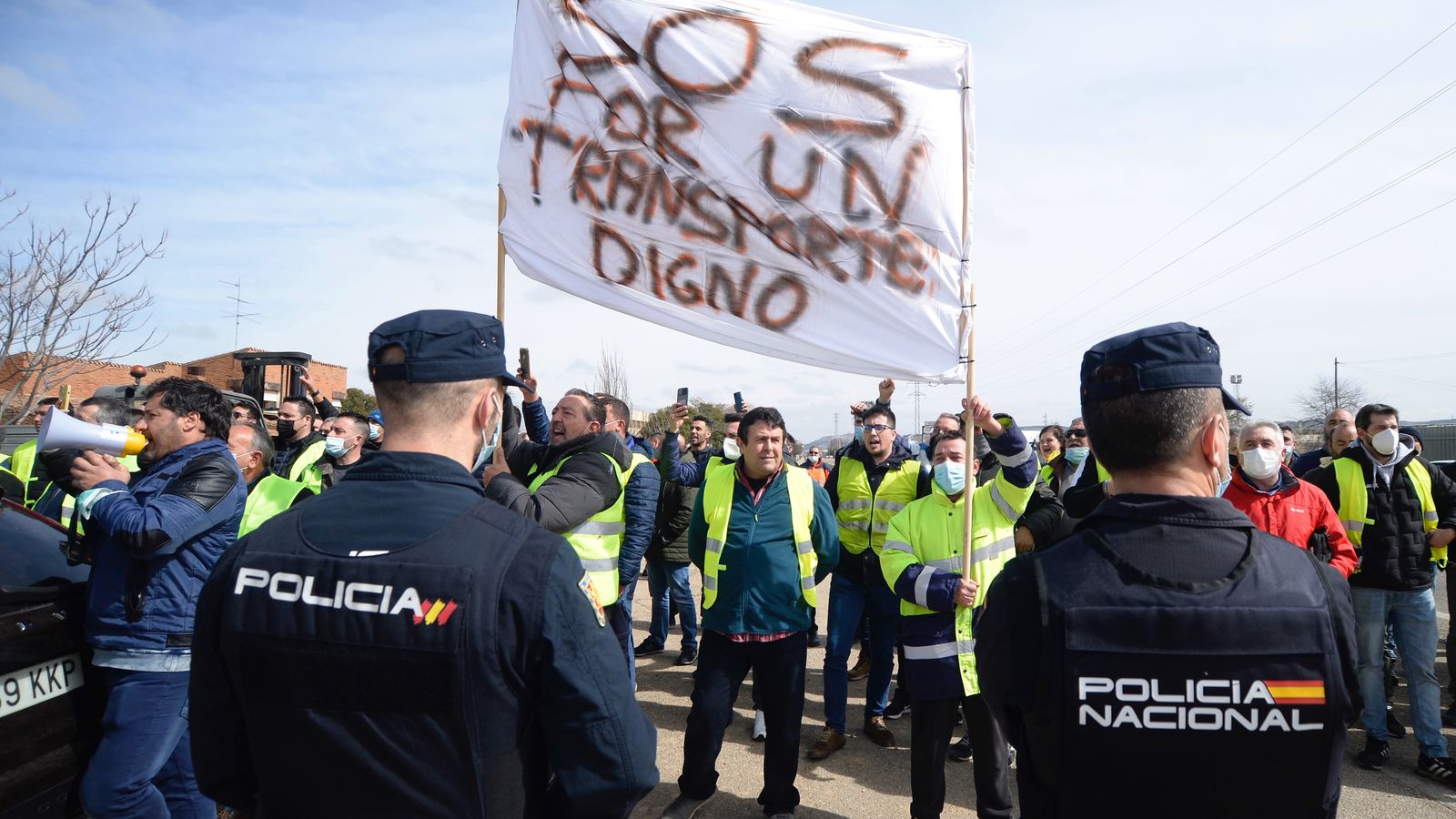Protesta de transportistes aquest divendres a Valladolid