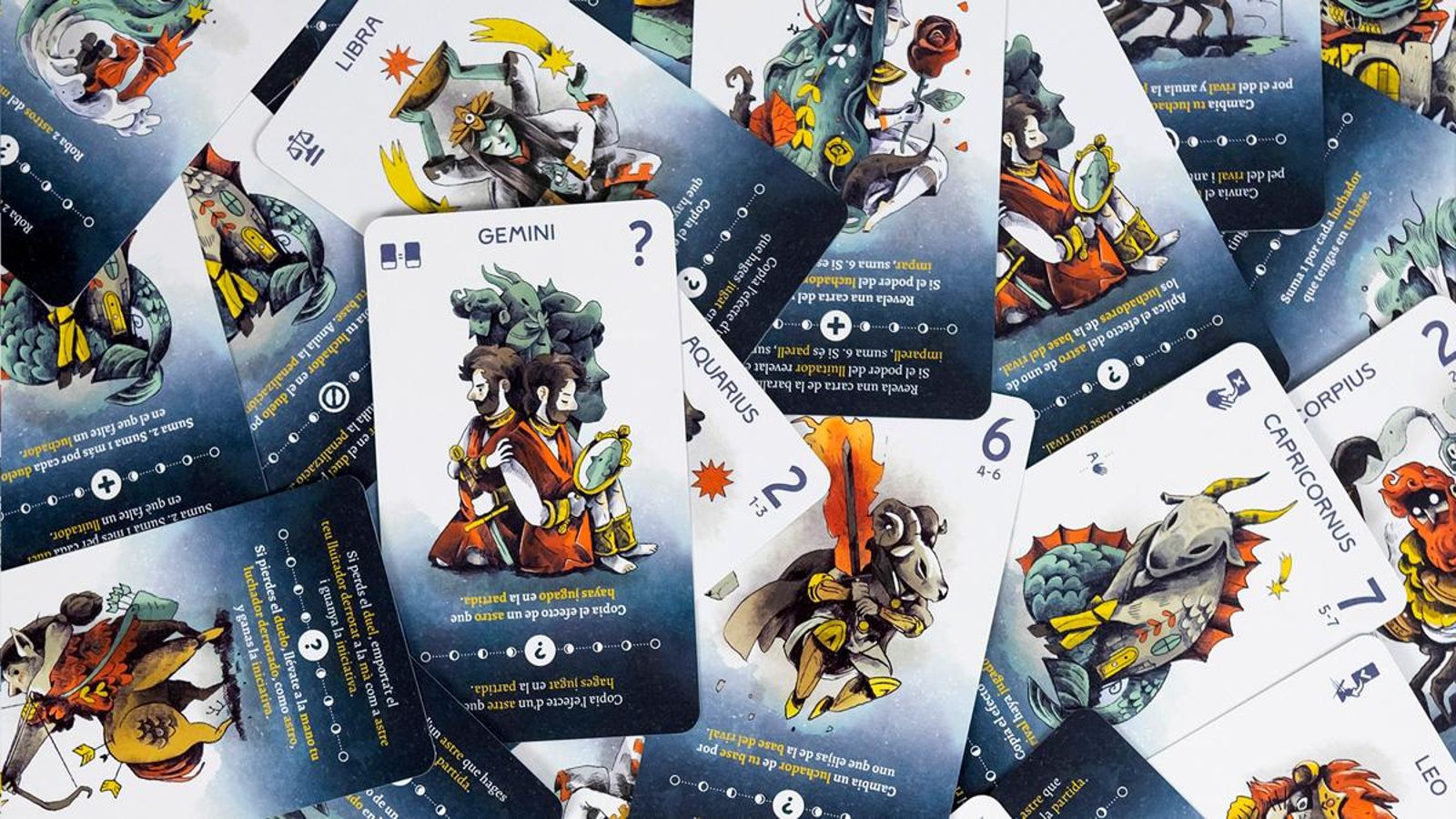 Les imatges de les cartes estan dissenyades per l'il·lustrador Alfredo Cáceres