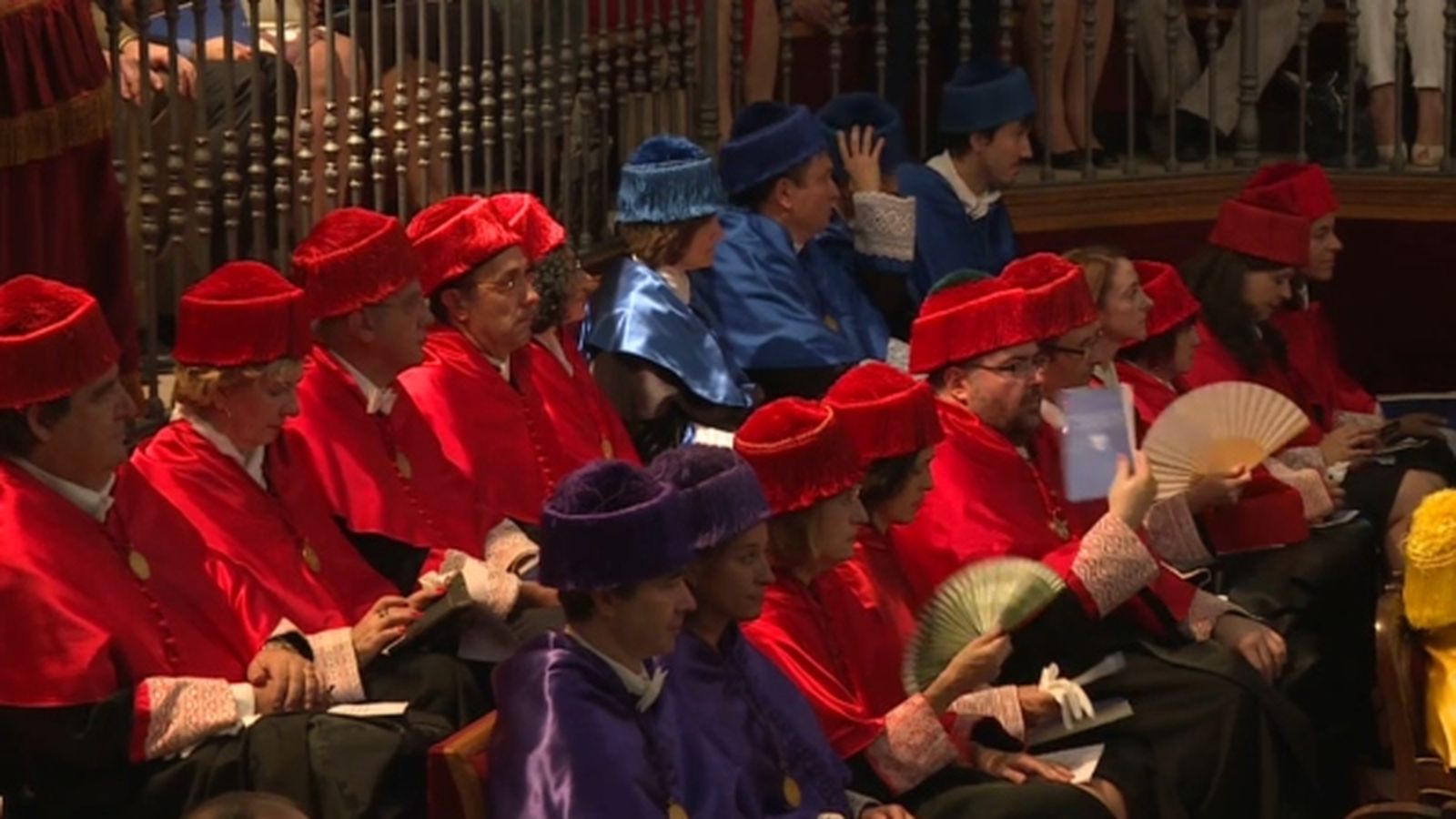 Moment de l'acte inaugural del curs acadèmic de les universitats valencianes