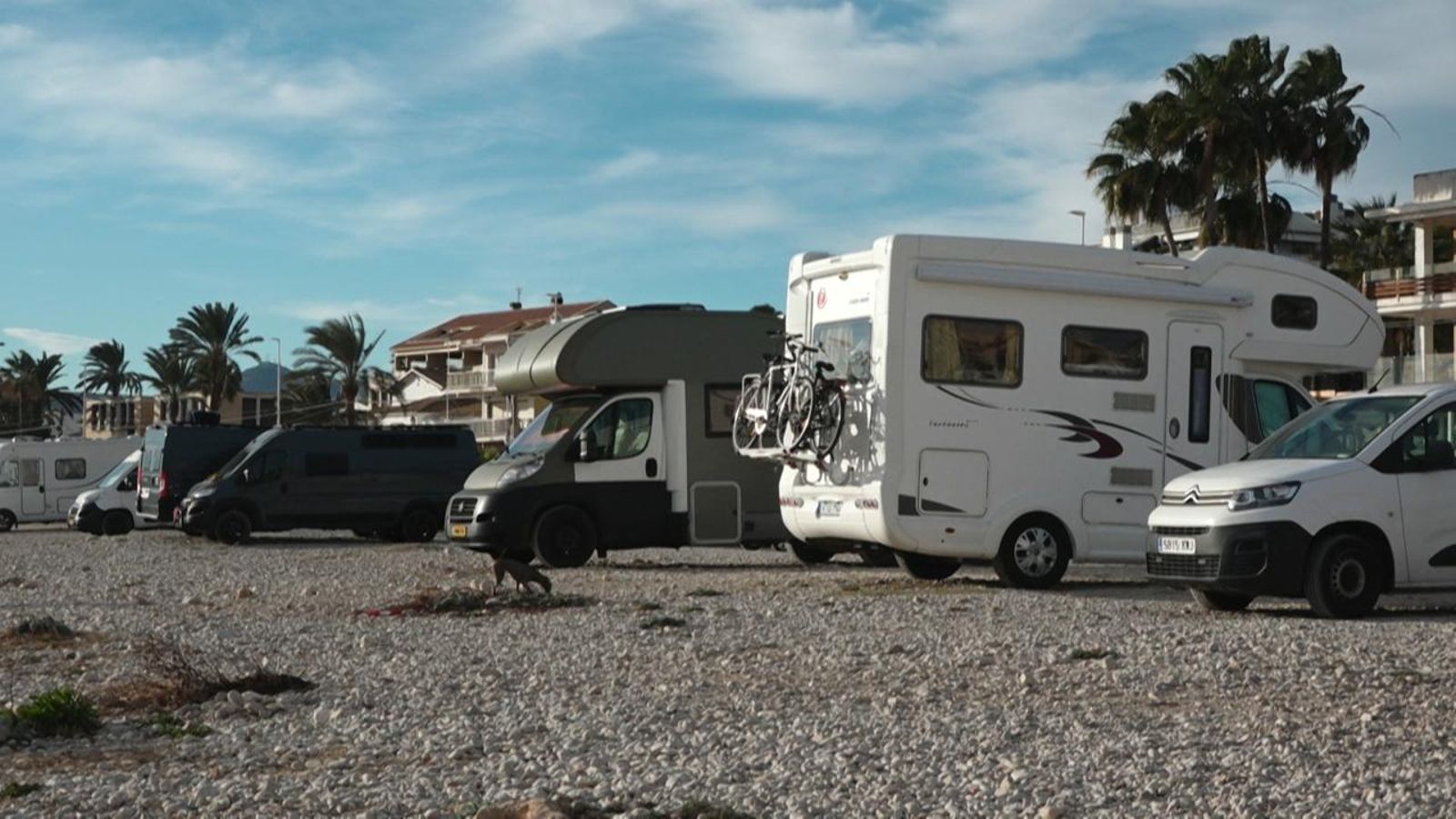 Aglomeració de caravanes a Xàbia