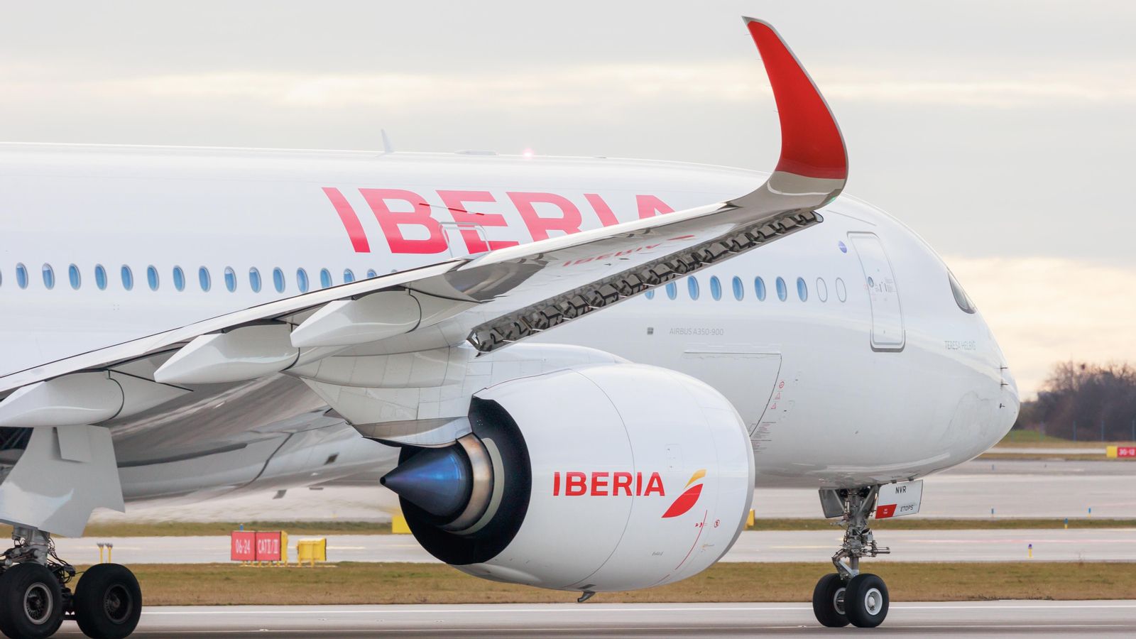 Imatge d'arxiu d'un avió Iberia