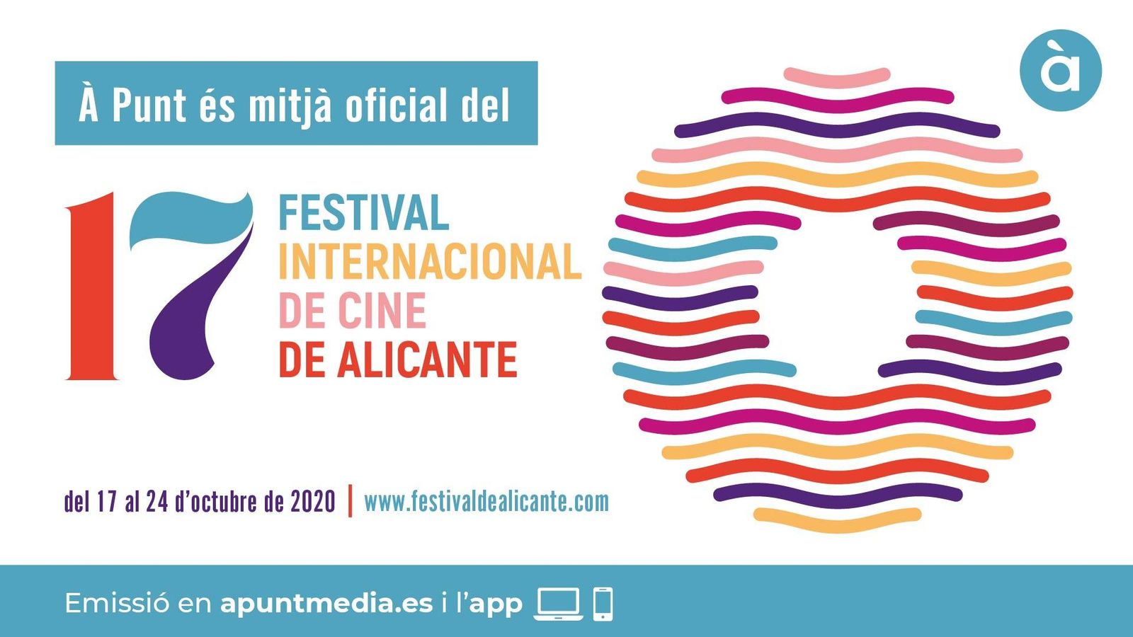 À Punt Mèdia, com a mitjà oficial del certamen, farà un ampli desplegament informatiu del 17 al 24 d’octubre,