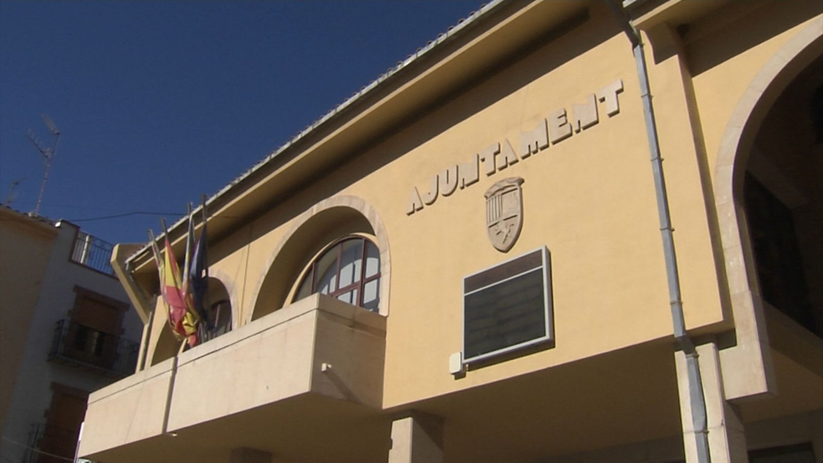 Façana de l'ajuntament de Borriol