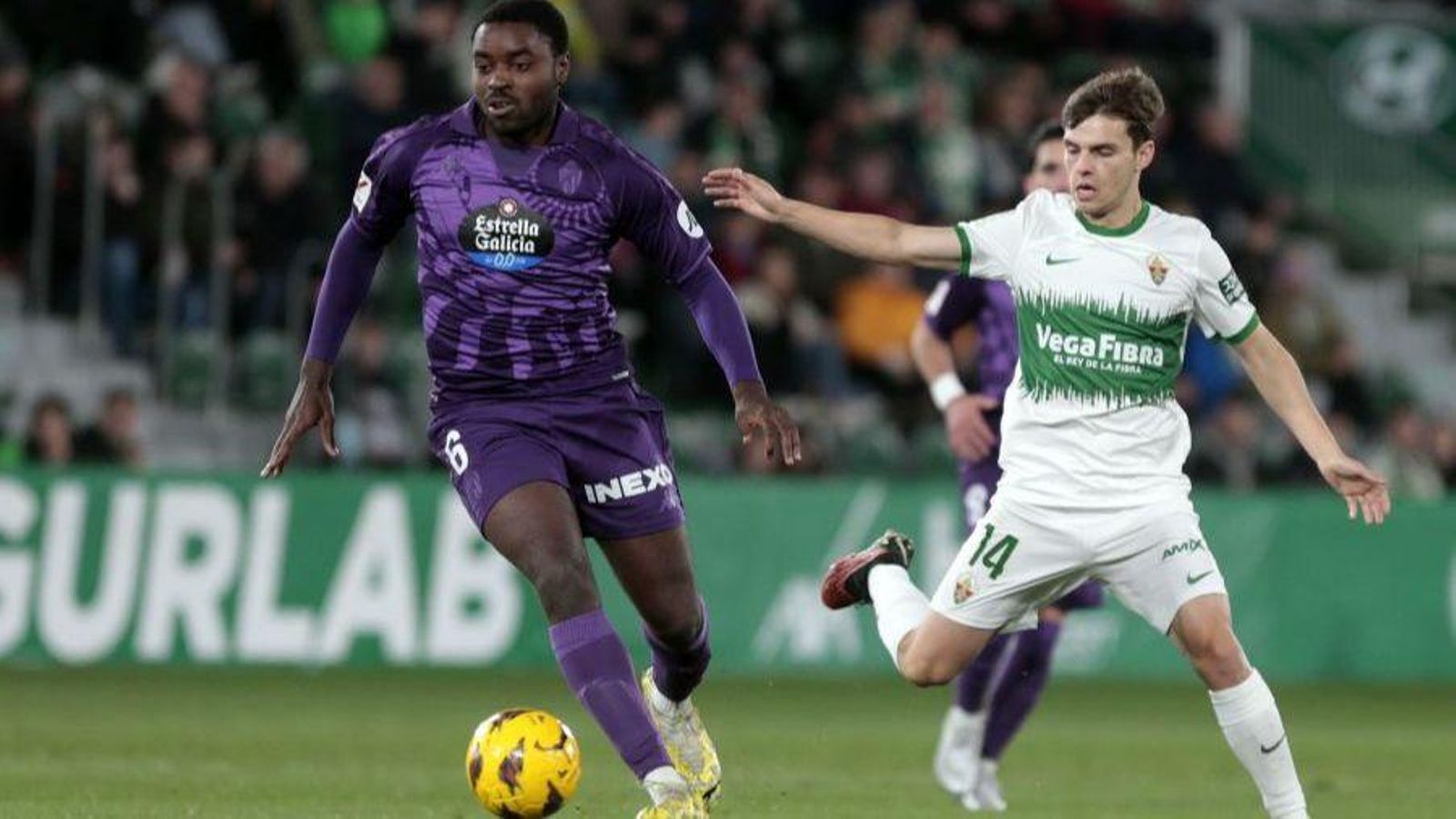 Febas, en una acció del partit