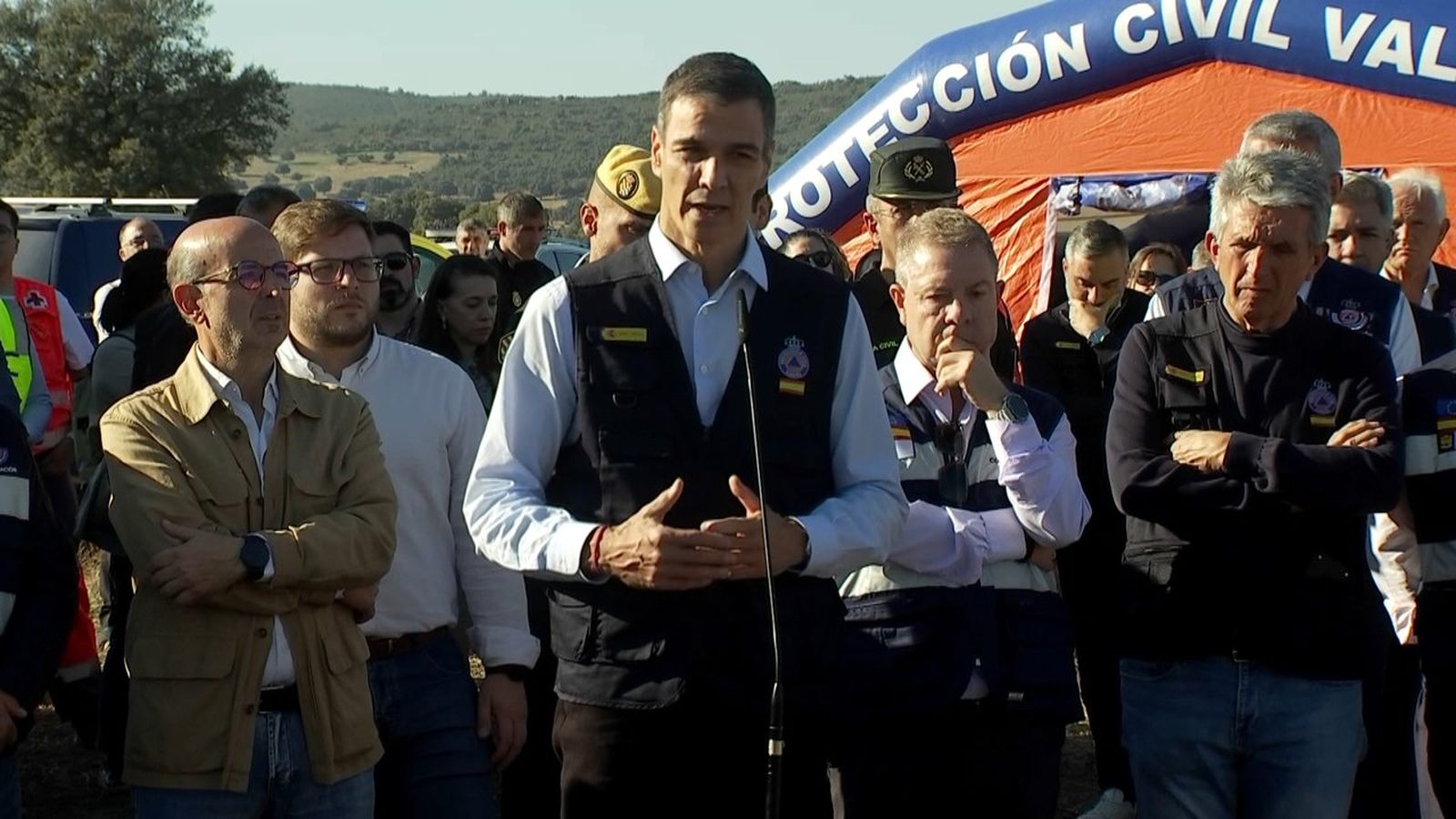 Pedro Sánchez, este dimecres, a Urda
