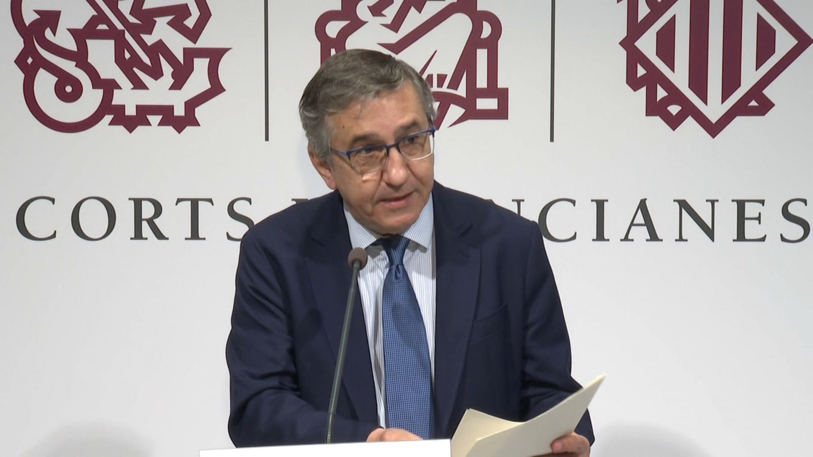 José Antonio Rovira, conseller d'Educació, aquest dimecres a les Corts