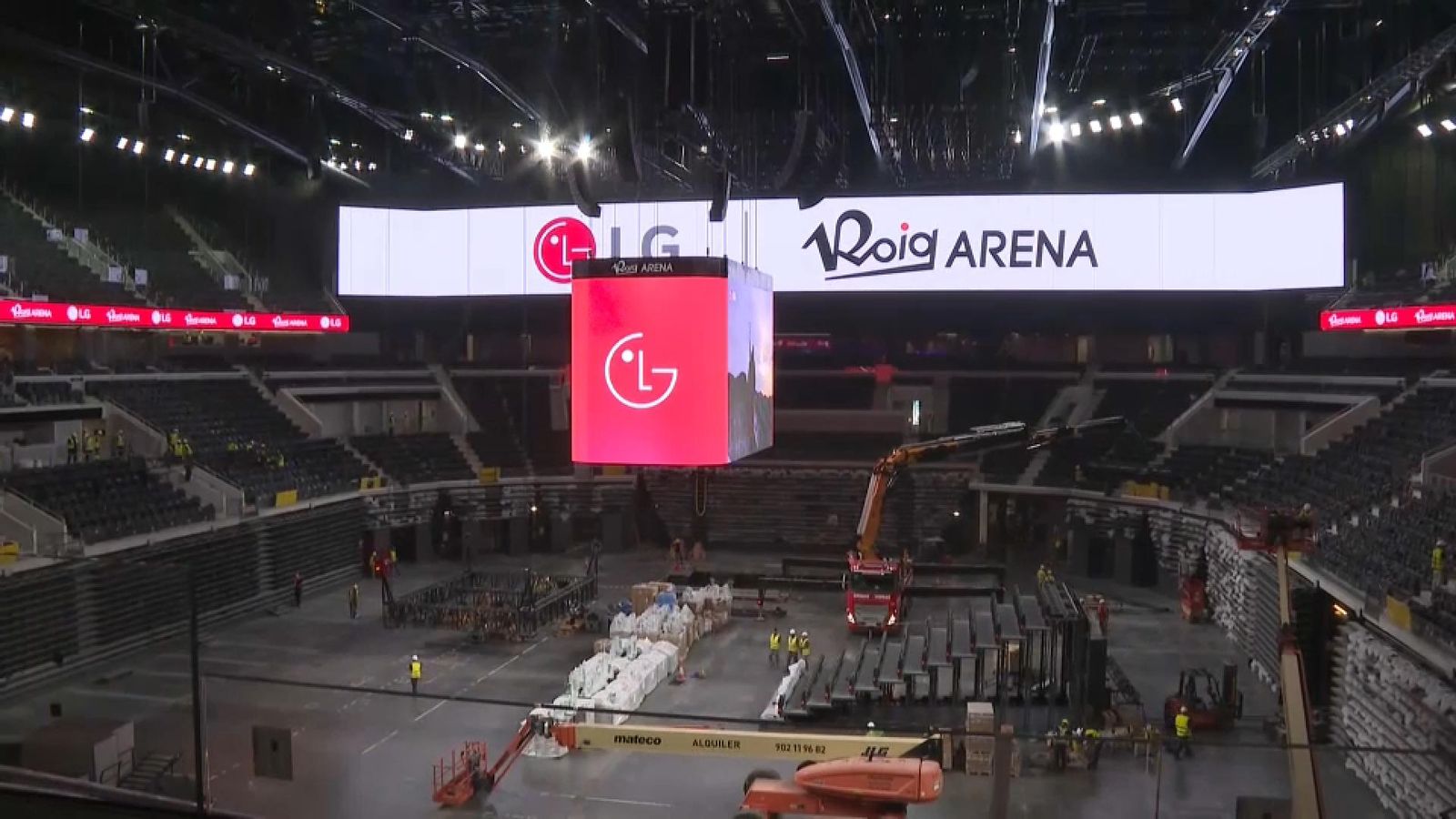 El Roig Arena presenta les pantalles