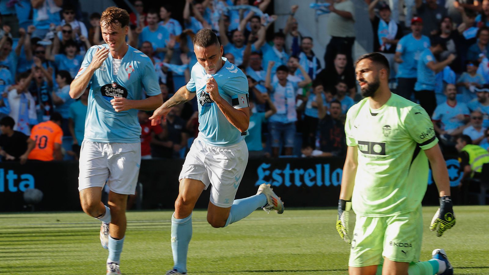 Aspas, a pesar de fallar un penal, ha liderat el Celta amb un gol i una assistència