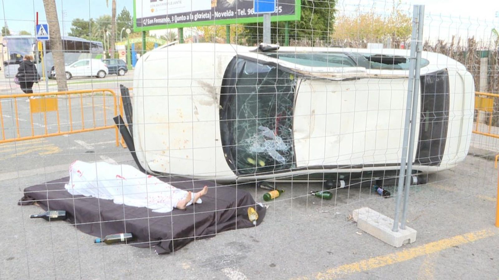 Exemple de les instal·lacions exposades als carrers de Novelda