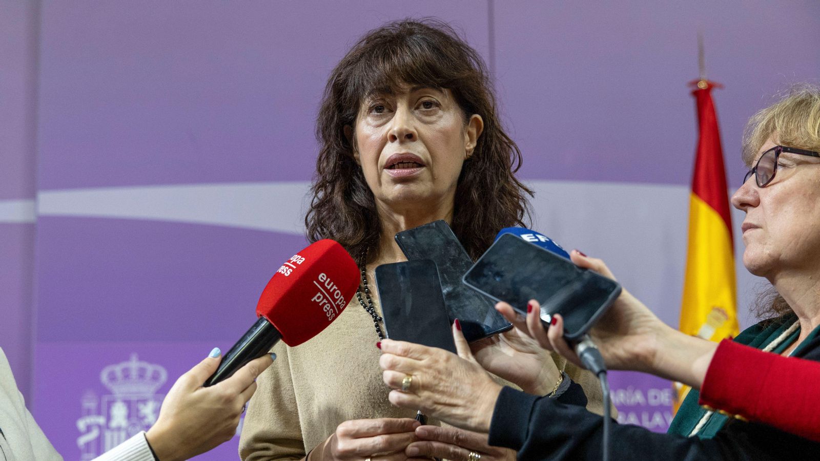 Roda de premsa de la ministra d'Igualtat, Ana Redondo