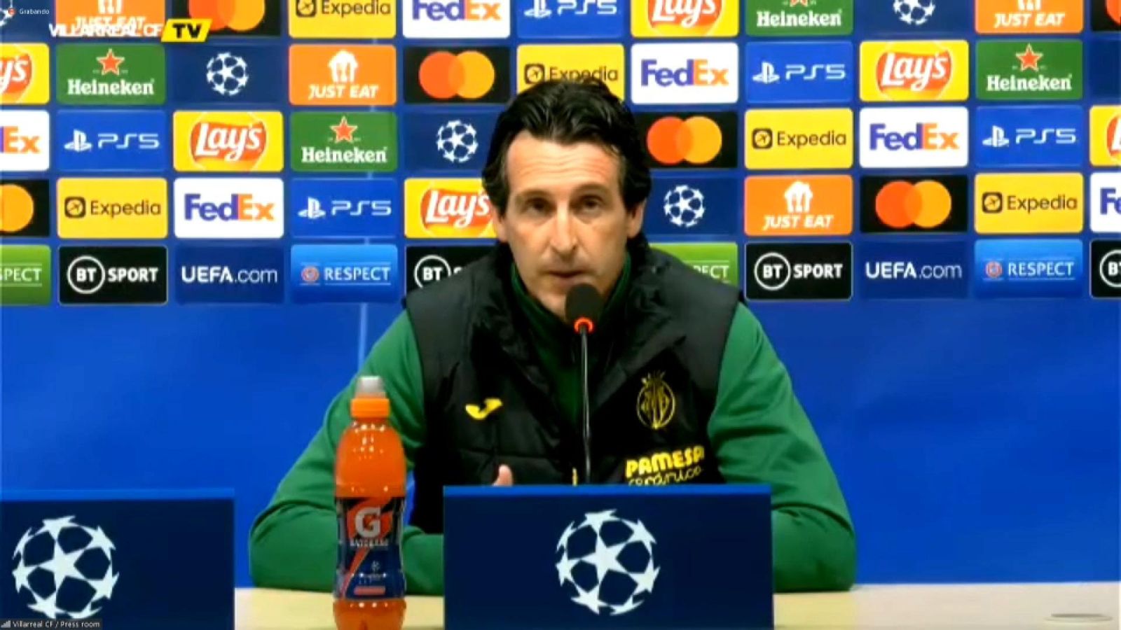 L'entrenador del Vila-real CF, Unai Emery