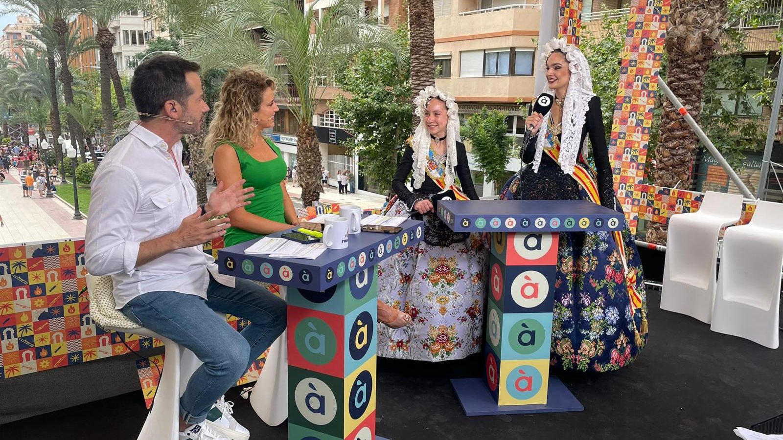 Inés Llavador en la mascletà