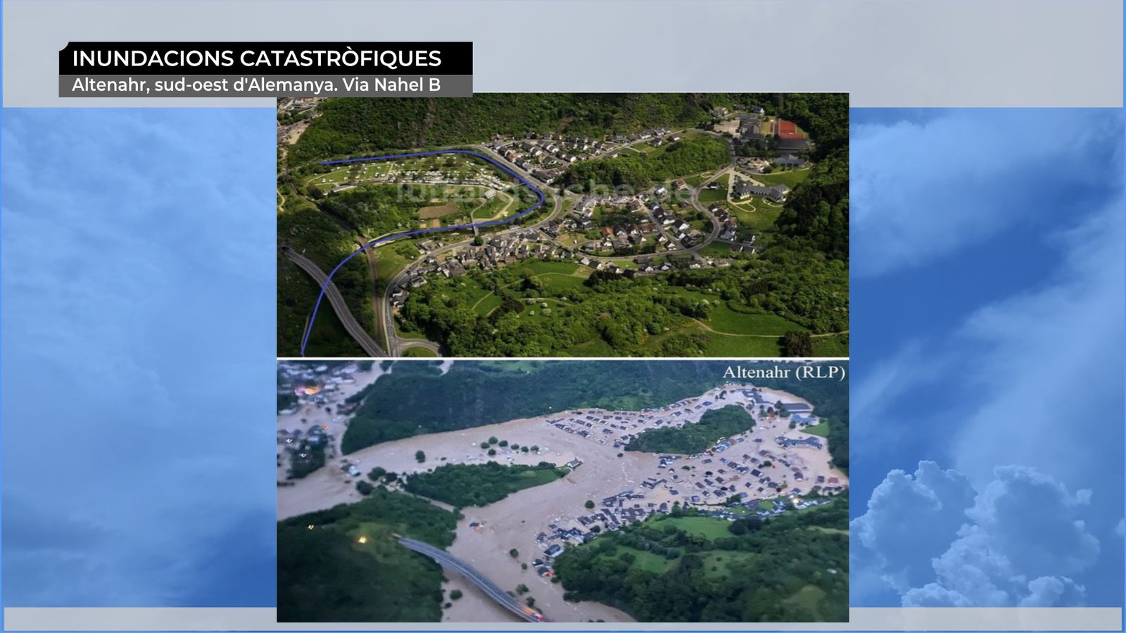 Inundacions Altenahr. Fotografies abans i després.