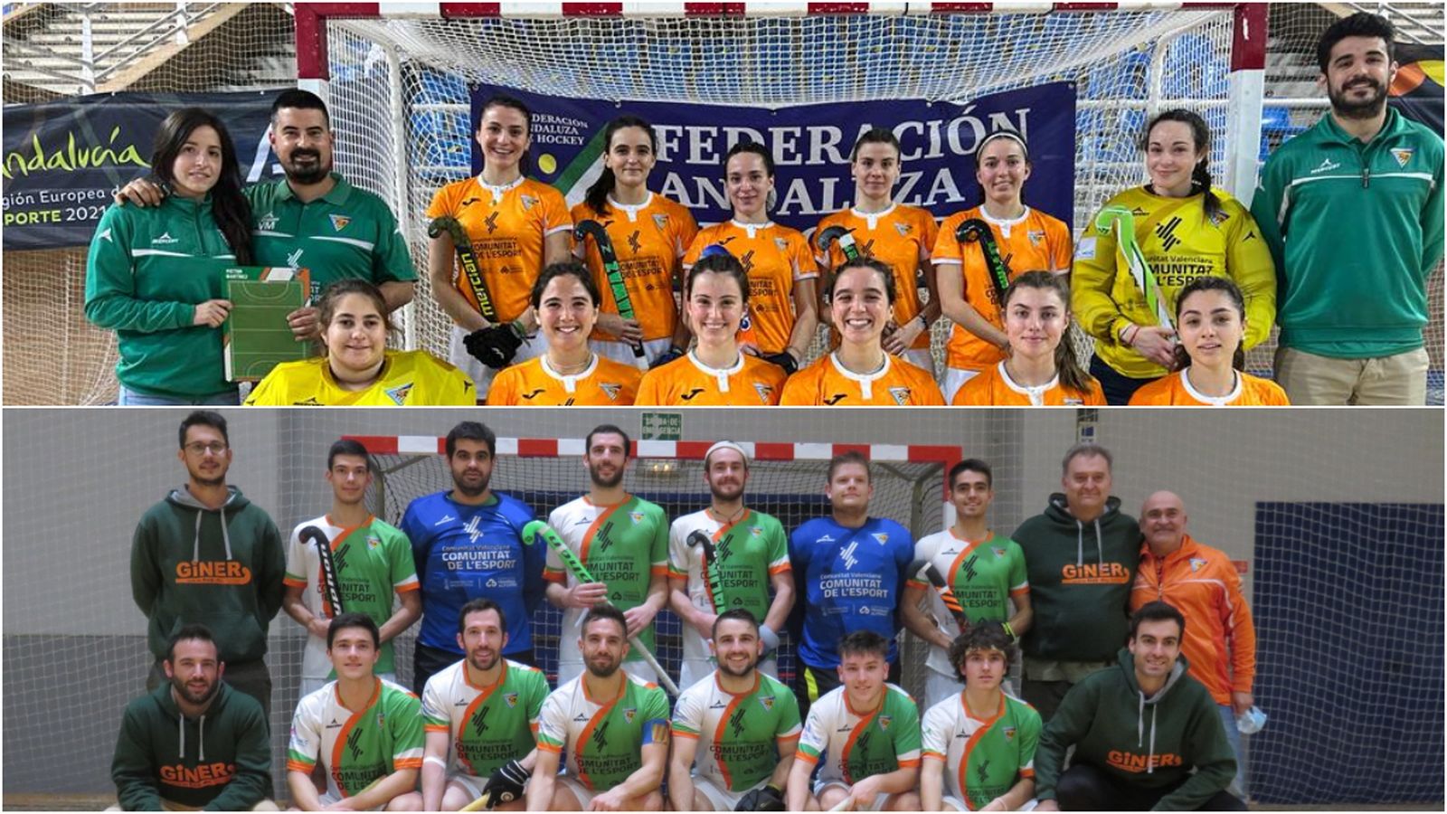 Les plantilles femenina i masculina del Giner de los Ríos