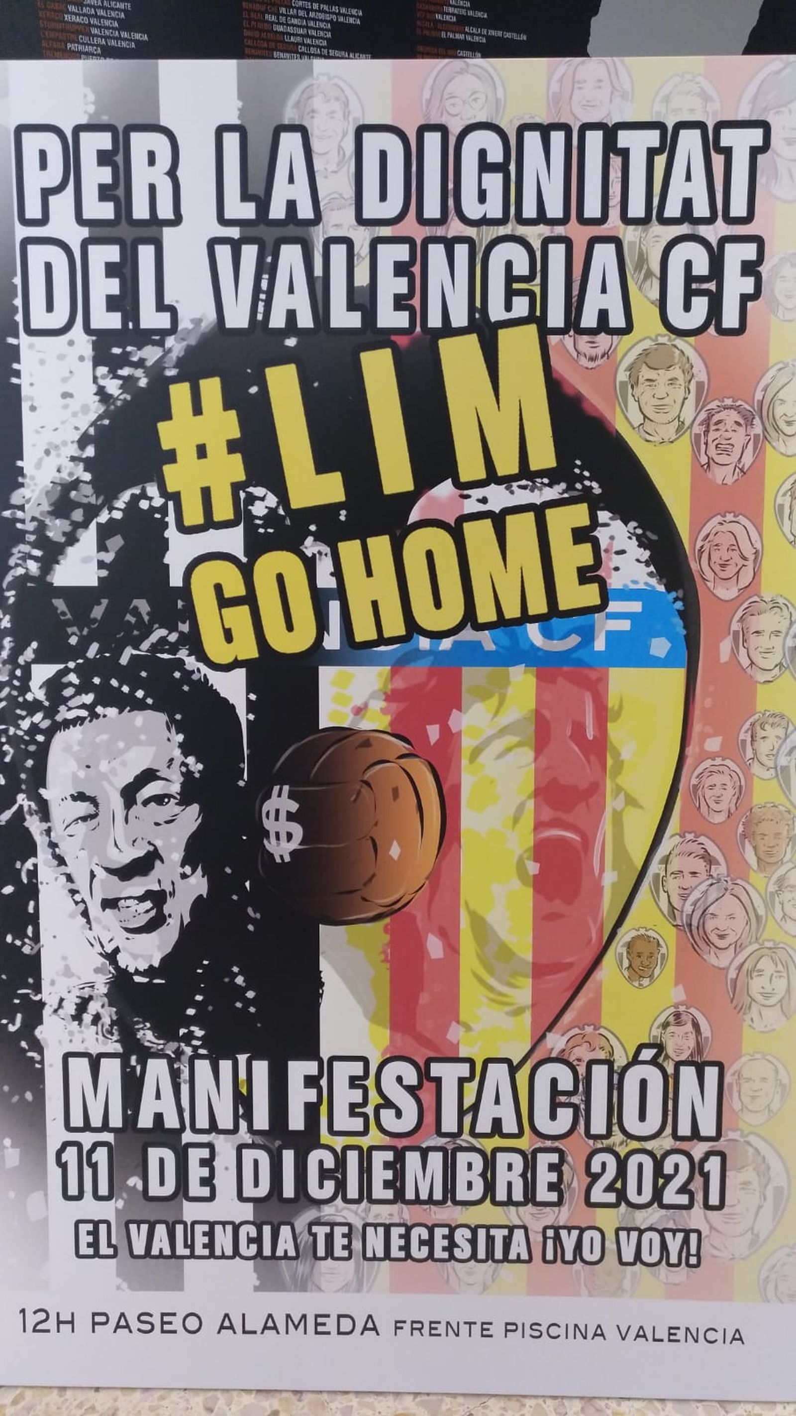 Cartell de la manifestació del pròxim 11 de desembre