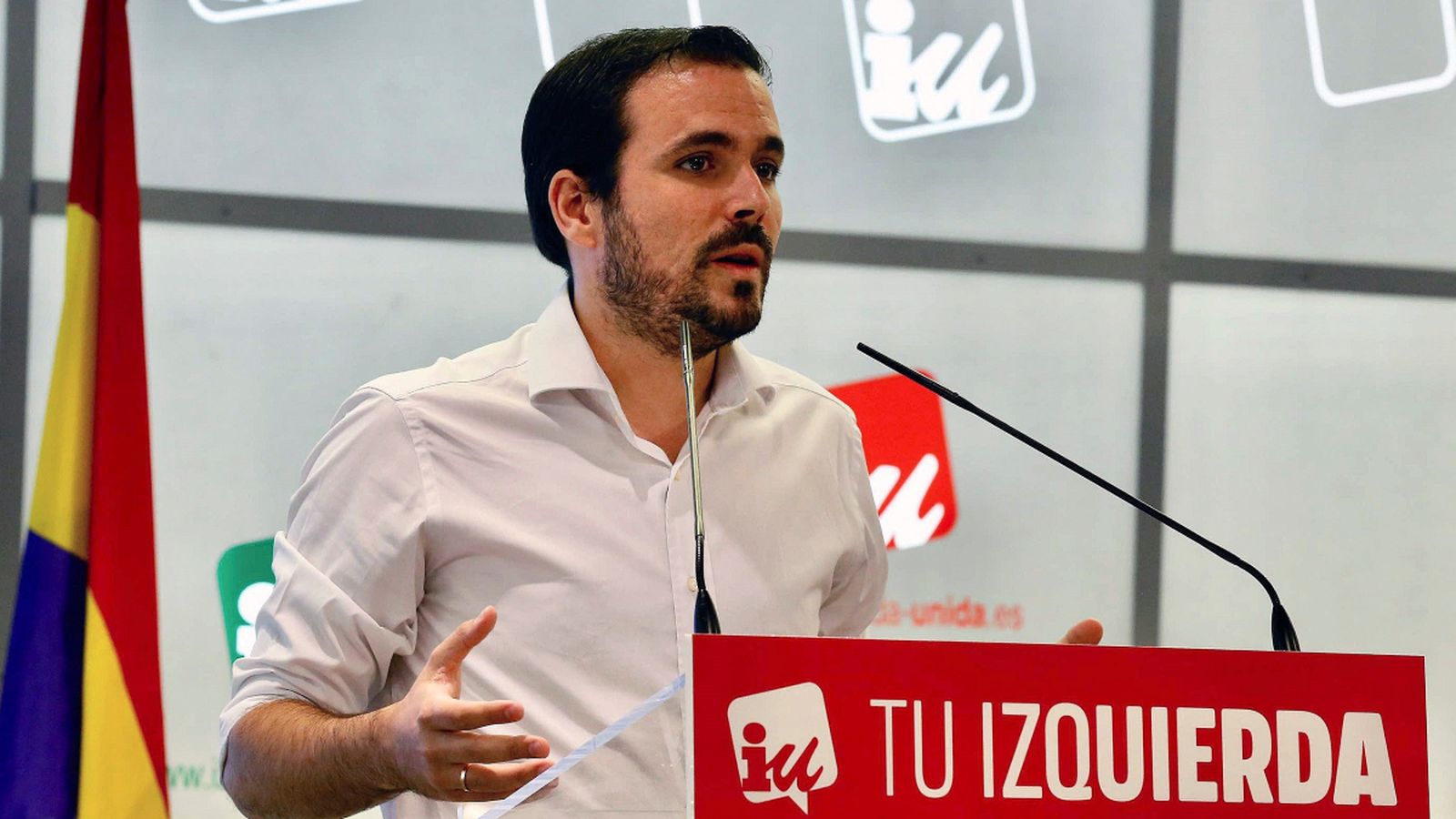 El coordinador federal d'EU, Alberto Garzón, aquest dissabte