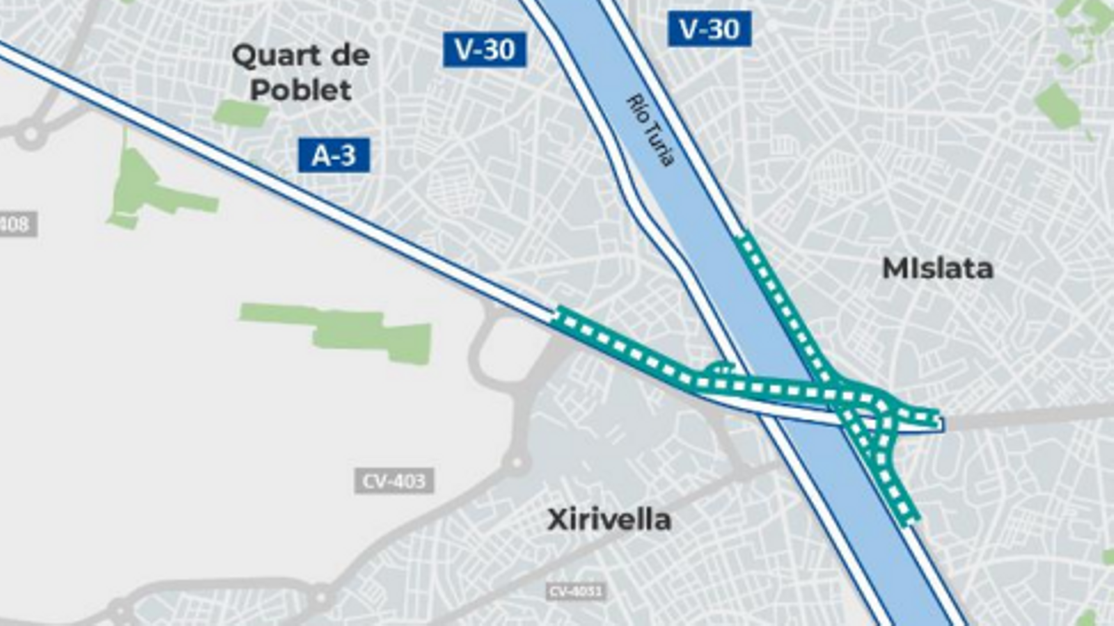 Zona d'actuació del projecte aprovat provisionalment