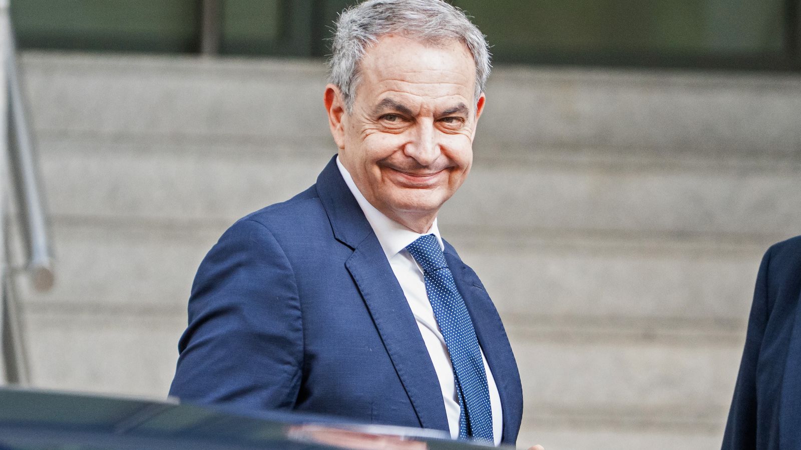 L'expresident del govern José Luis Rodríguez Zapatero a la seua arribada a l'Audiència Nacional este dimecres