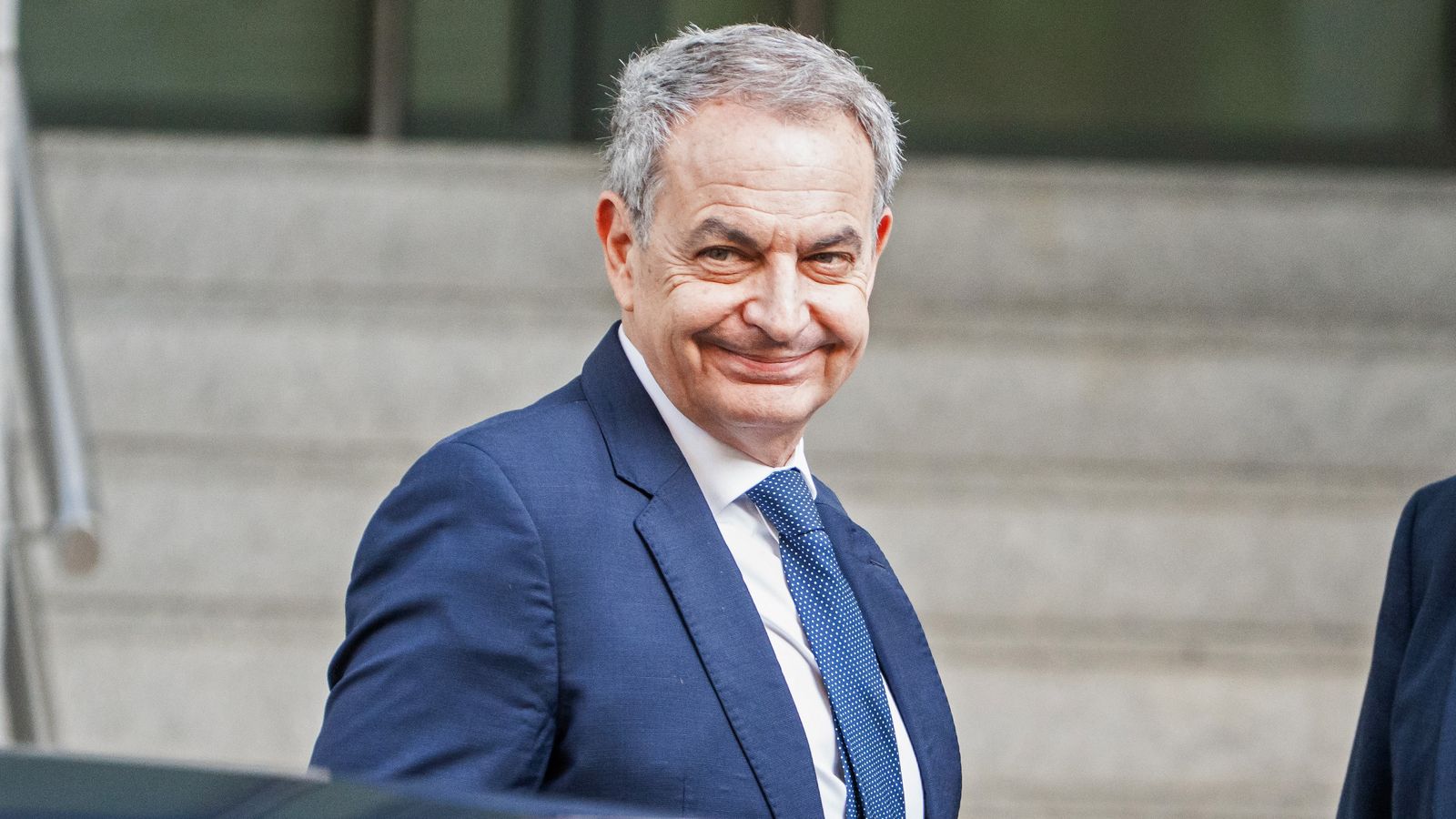 L'expresident del govern José Luis Rodríguez Zapatero a la seua arribada a l'Audiència Nacional este dimecres