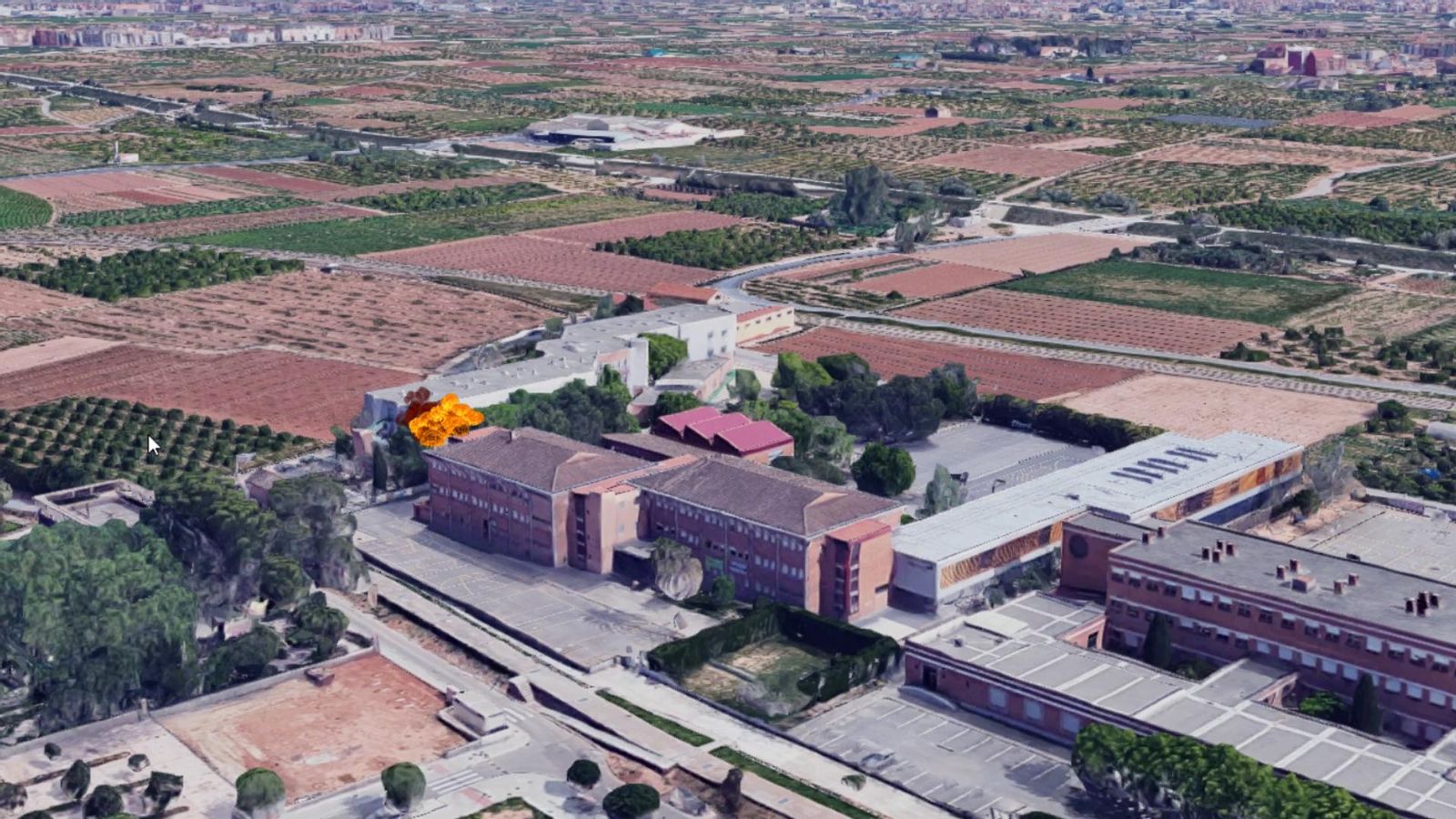 Recreació de l'incendi a la residència de Montcada