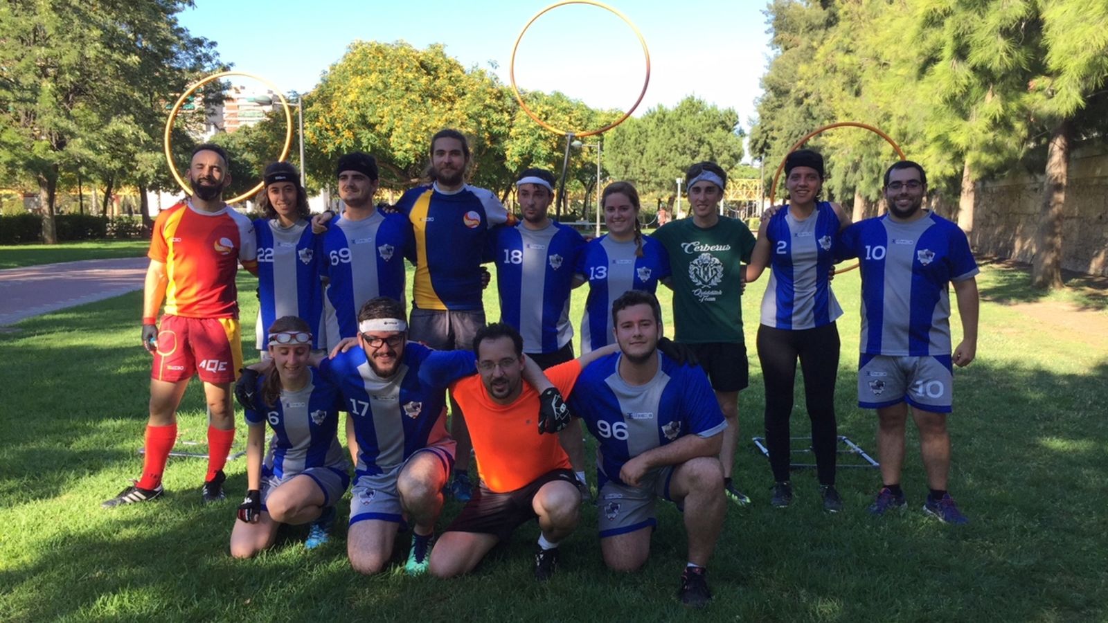 Jugadors del Buckbeak Riders, un dels equips de quidditx de la Comunitat Valenciana