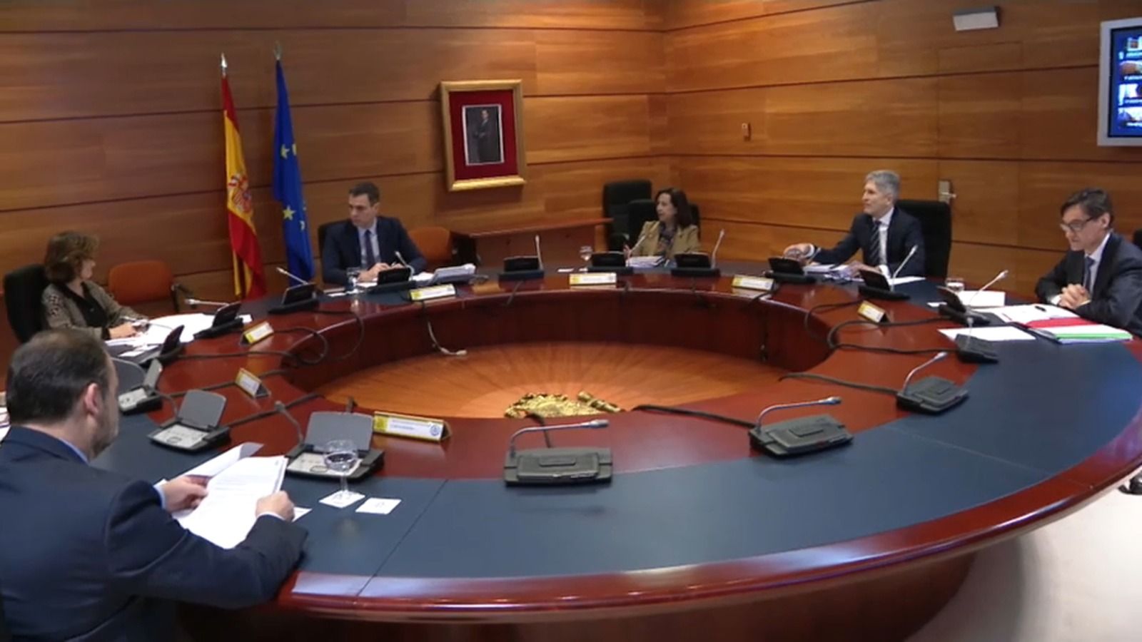 El Consell de Ministres d'aquest dimarts, el primer virtual de la història
