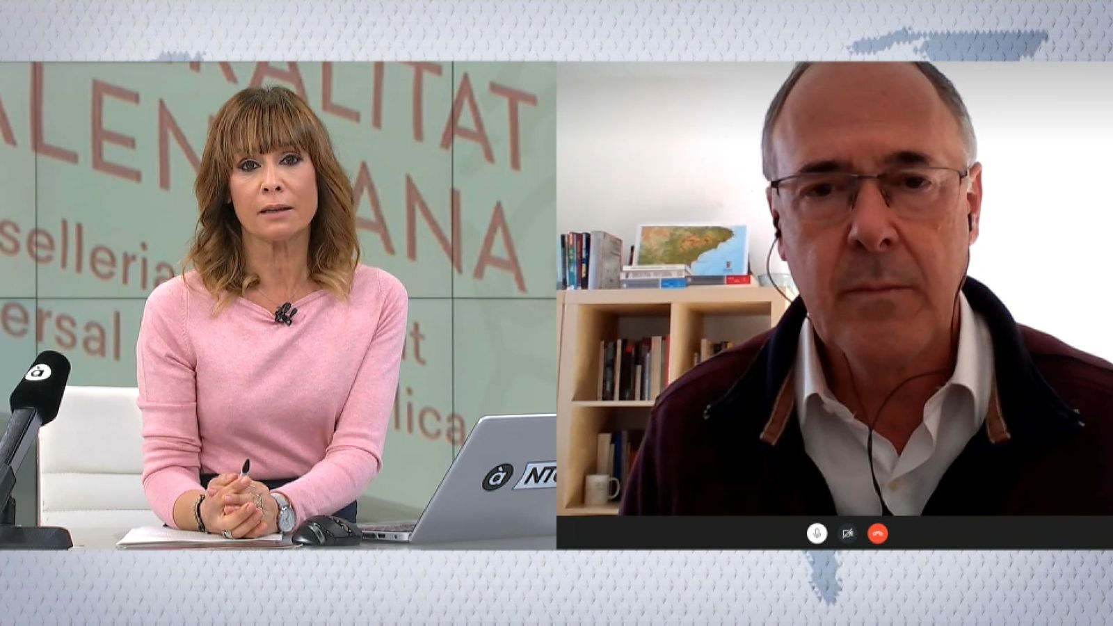 Ildefonso Hernández, aquest dilluns en 'Les notícies del matí' (a la dreta)