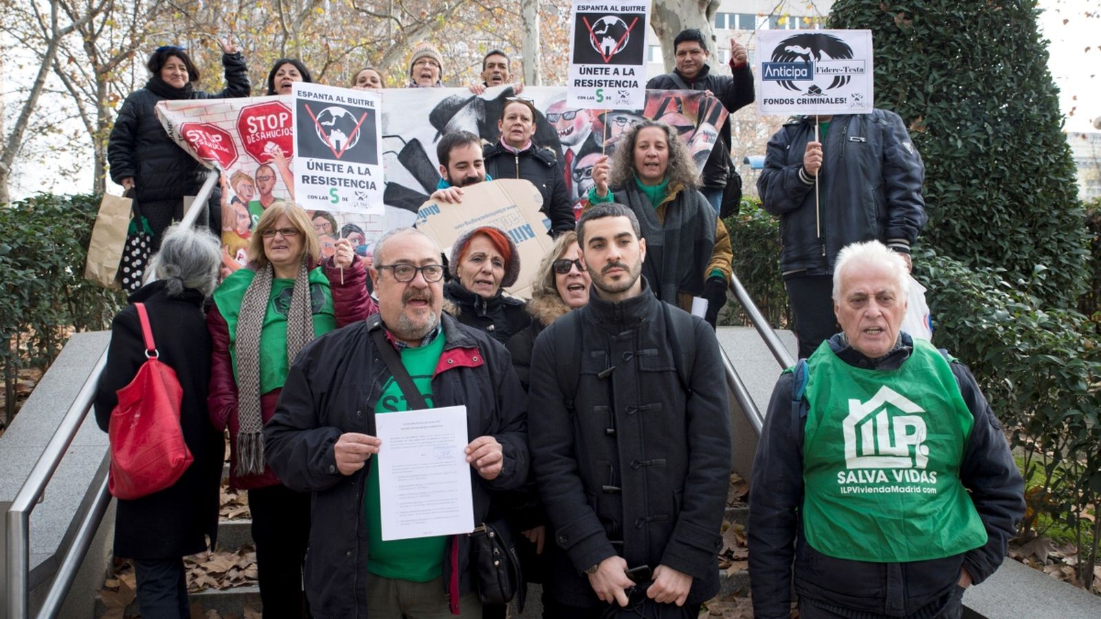 Activistes de la PAH, el 18 de desembre