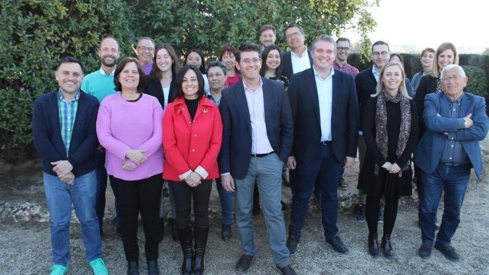 Els candidats de la llista del PSPV a l'alcaldia d'Ontinyent