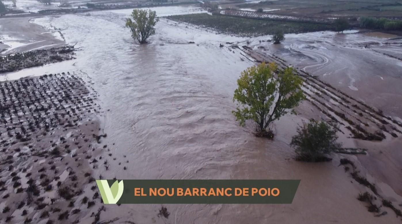 Nou traçat del barranc de Poio després de la DANA