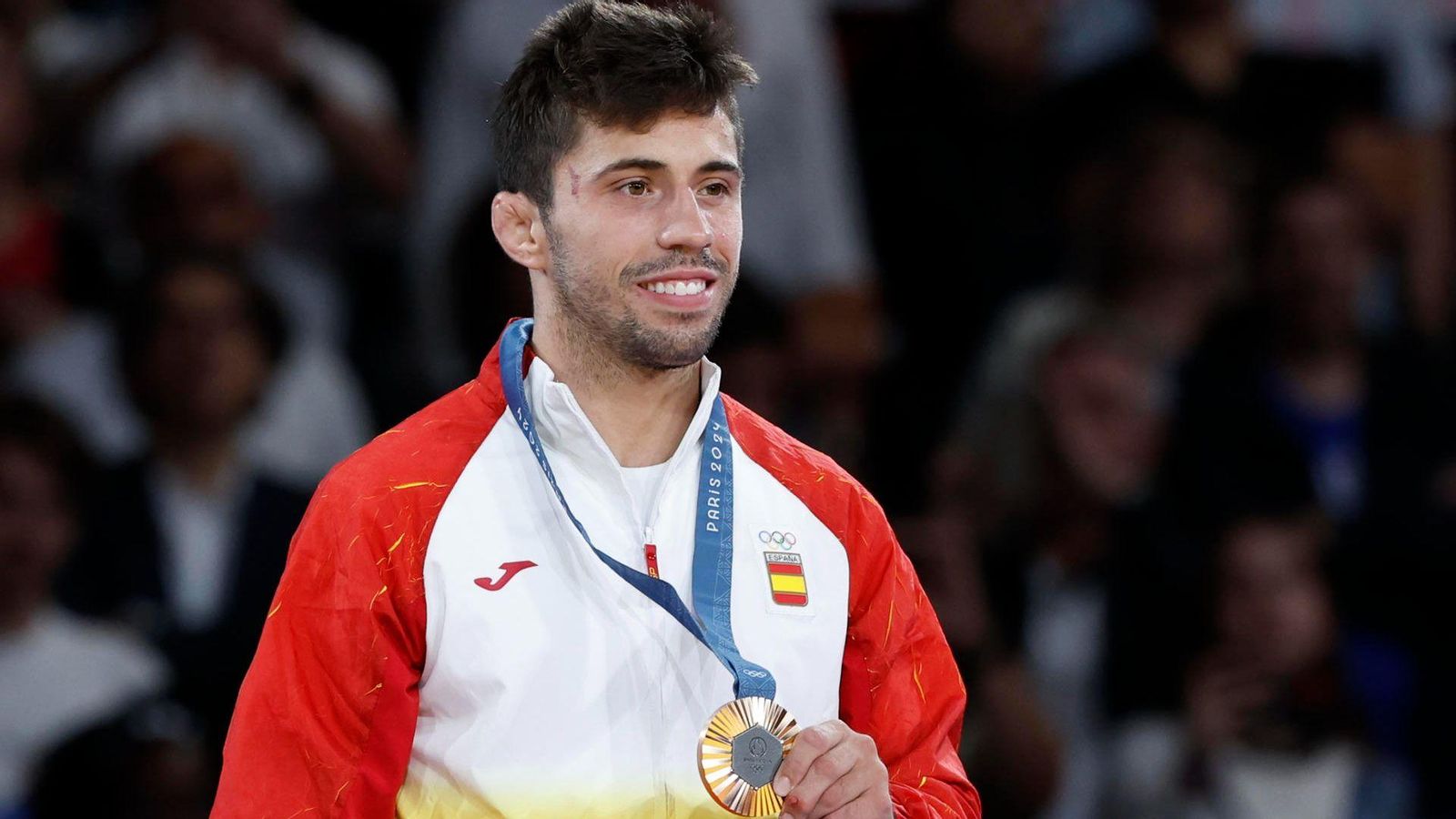 Fran Garrigós, amb la medlla de bronze