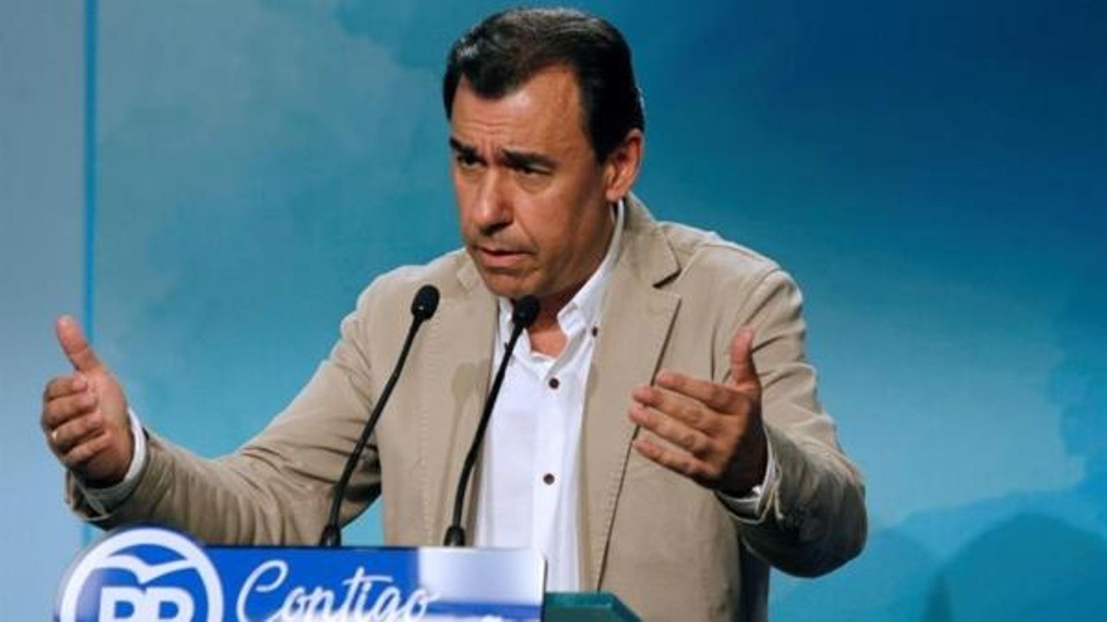 Fernando Martínez Maíllo, durant la roda de premsa