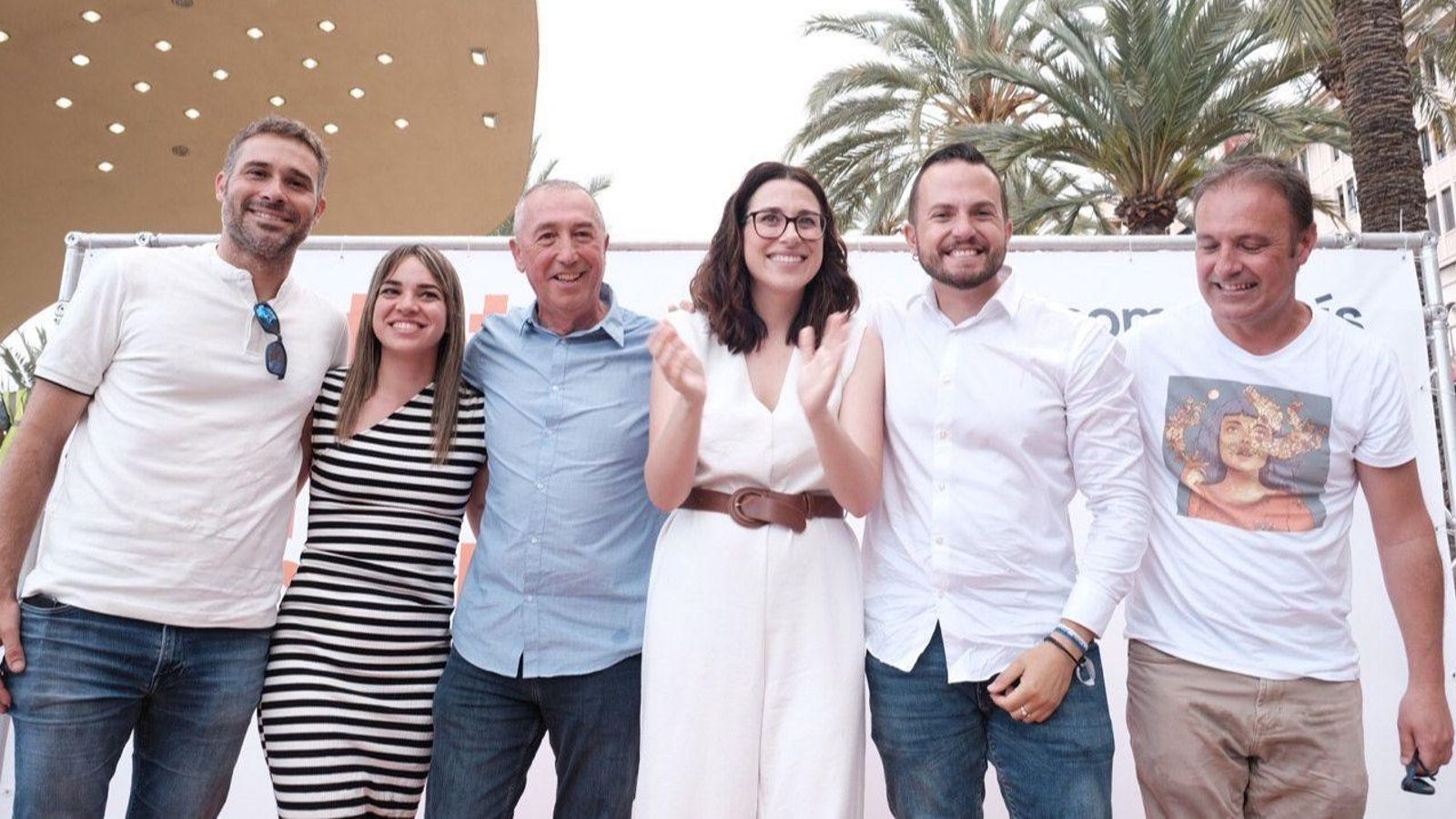 Acte de la coalició Compromís a Alacant aquest dissabte