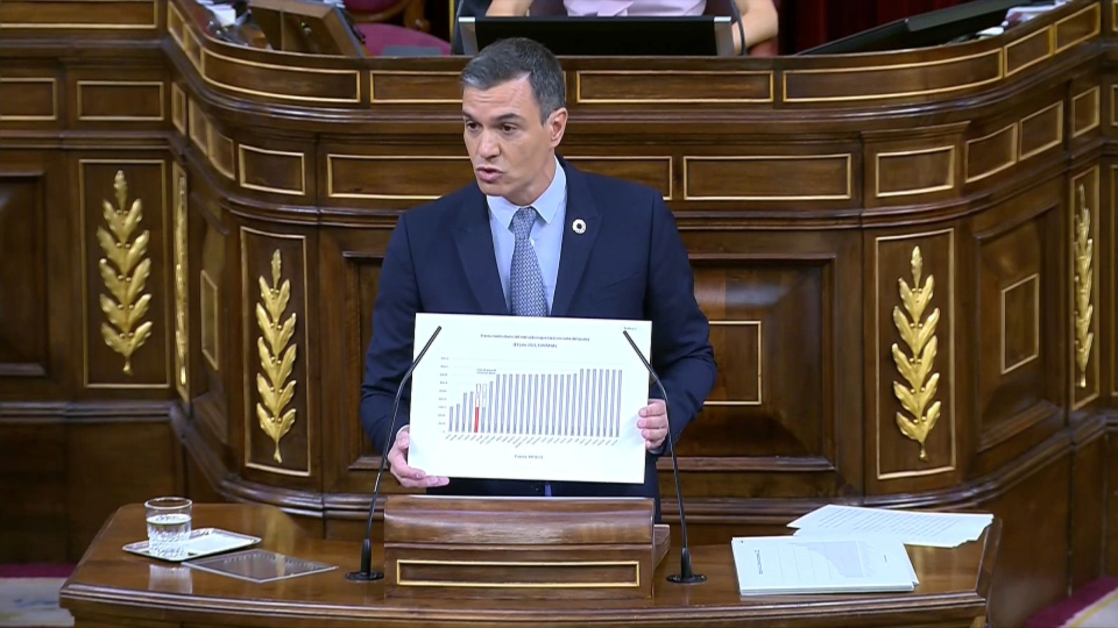 Pedro Sánchez, aquest dimarts, al Congrés dels Diputats