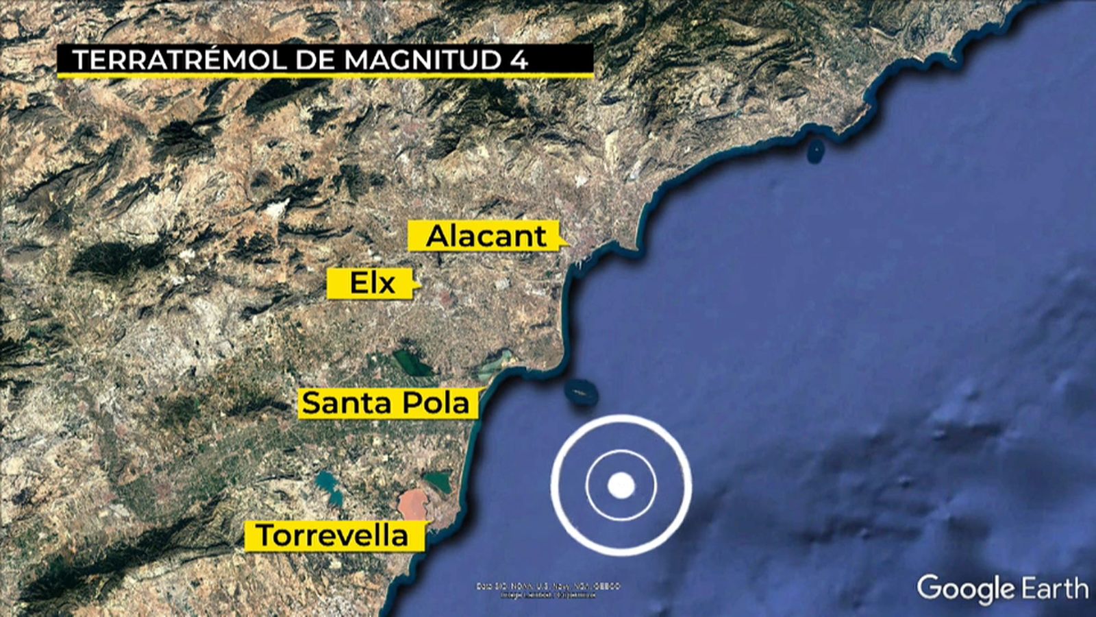 Un terratrémol de magnitud 4 al sud de la Comunitat Valenciana