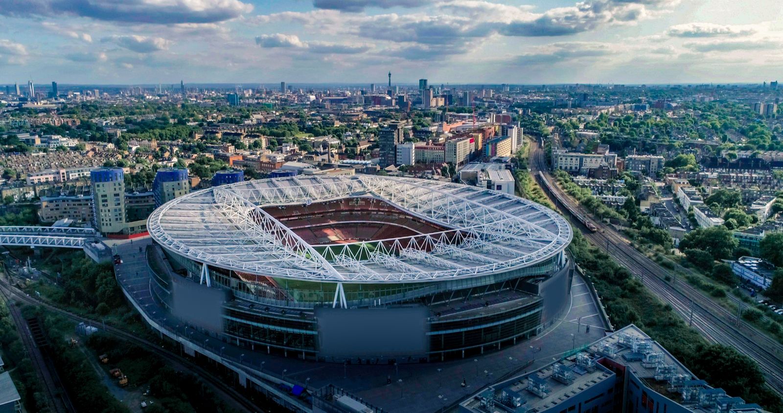 Imatge aèria de l'Emirates Stadium