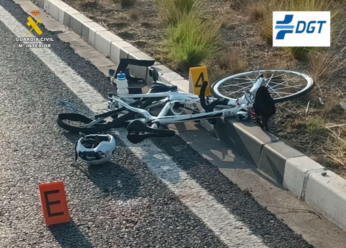Estat en què va quedar la bicicleta Estat en que va quedar la bicicleta