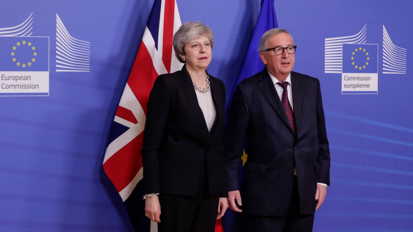 Theresa May es reuneix amb Jean-Claude Juncker a Brussel·les. Olivier Hoslet (Efe)