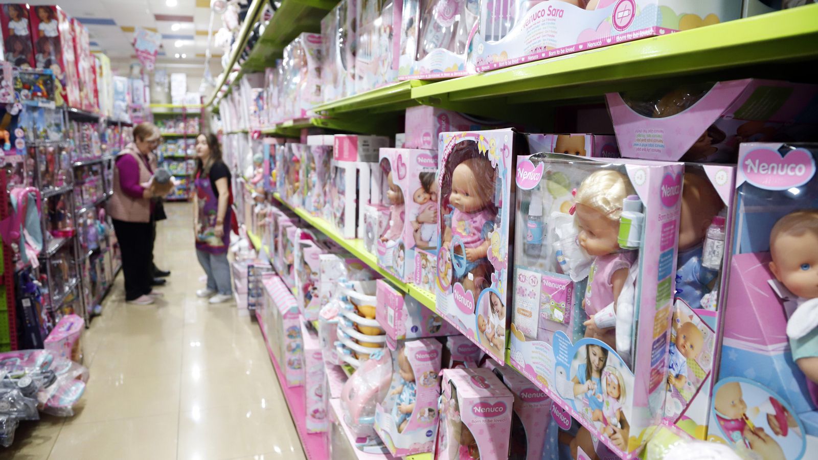 Interior d'una botiga de joguets en una imatge d'arxiu