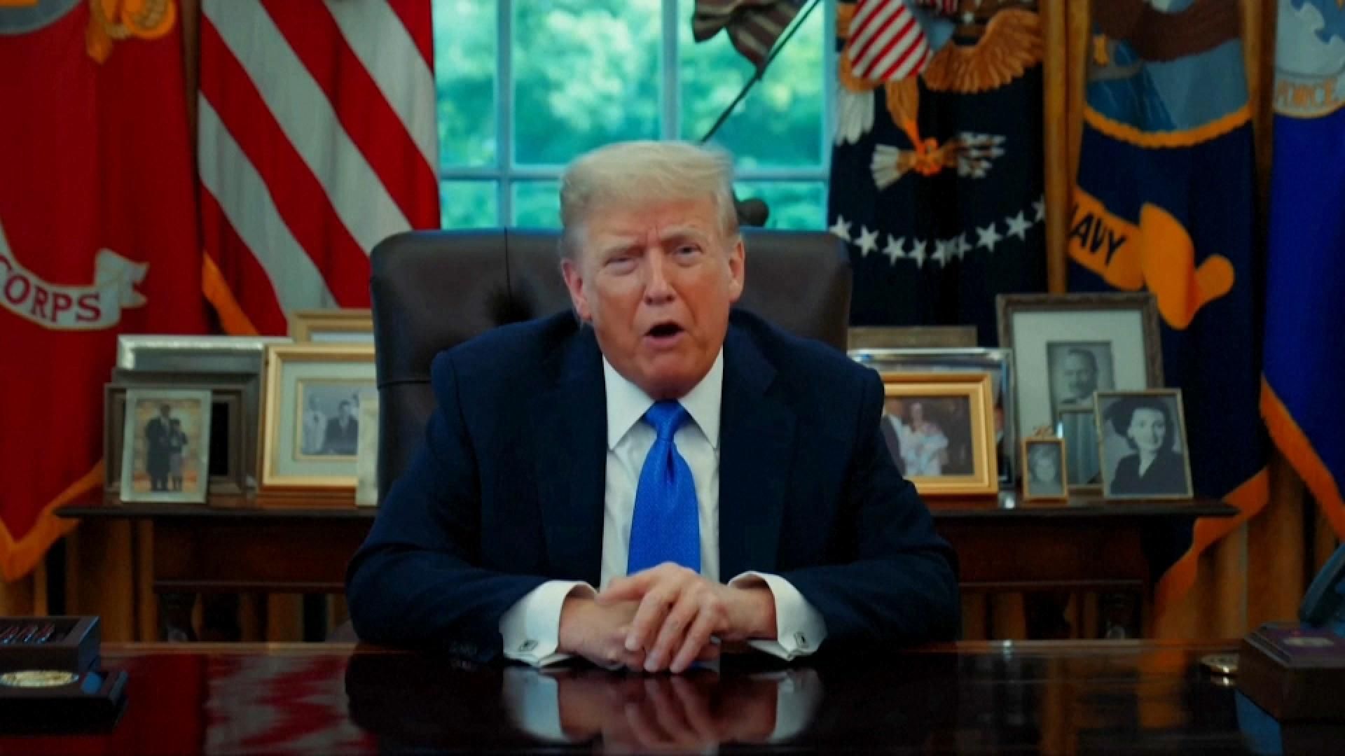 Discurs del president dels EUA, Donald Trump, a la Casa Blanca Discurs del president dels EUA, Donald Trump, a la Casa Blanca
