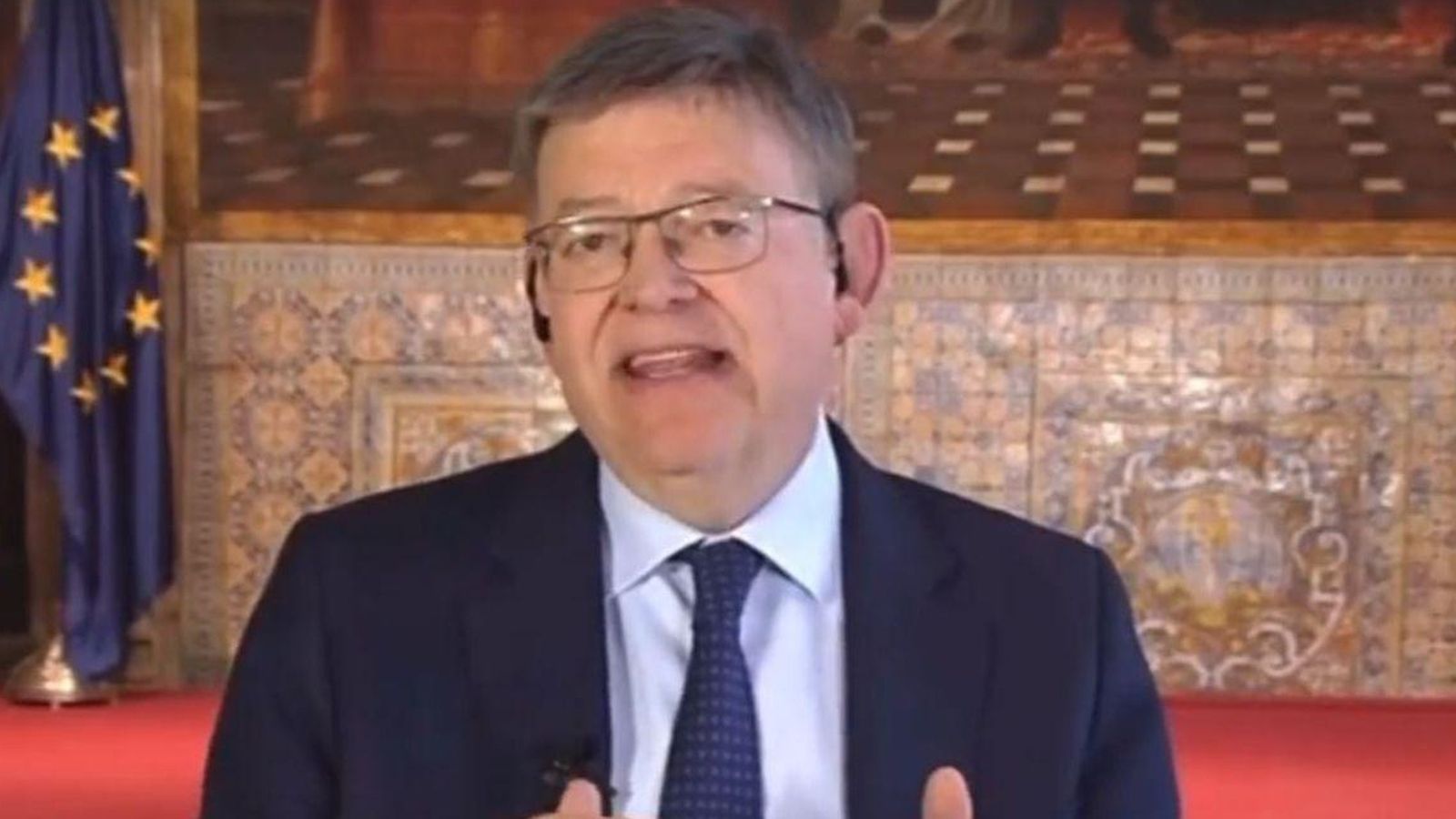 Ximo Puig durant la seua entrevista en 'La Hora de la 1'