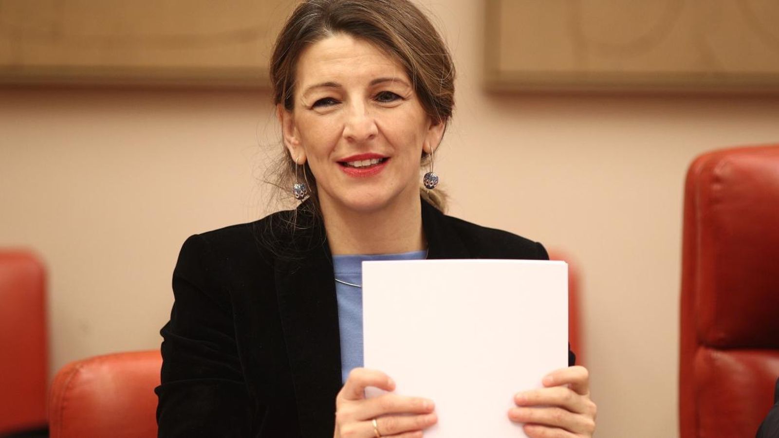 La ministra de Treball, Yolanda Díaz, aquest divendres